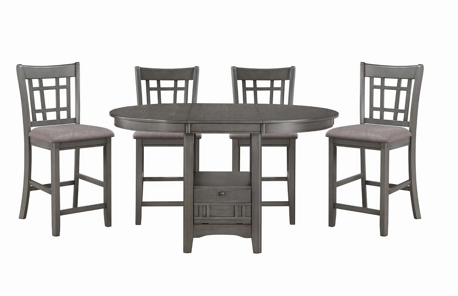 Freda Extendable Counter Height Dining Table - Grey