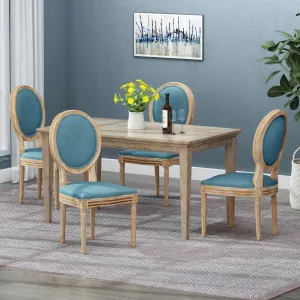 French Country Dining Chairs (Set of 4) - NH008213 dining table set, 6-piece dining set