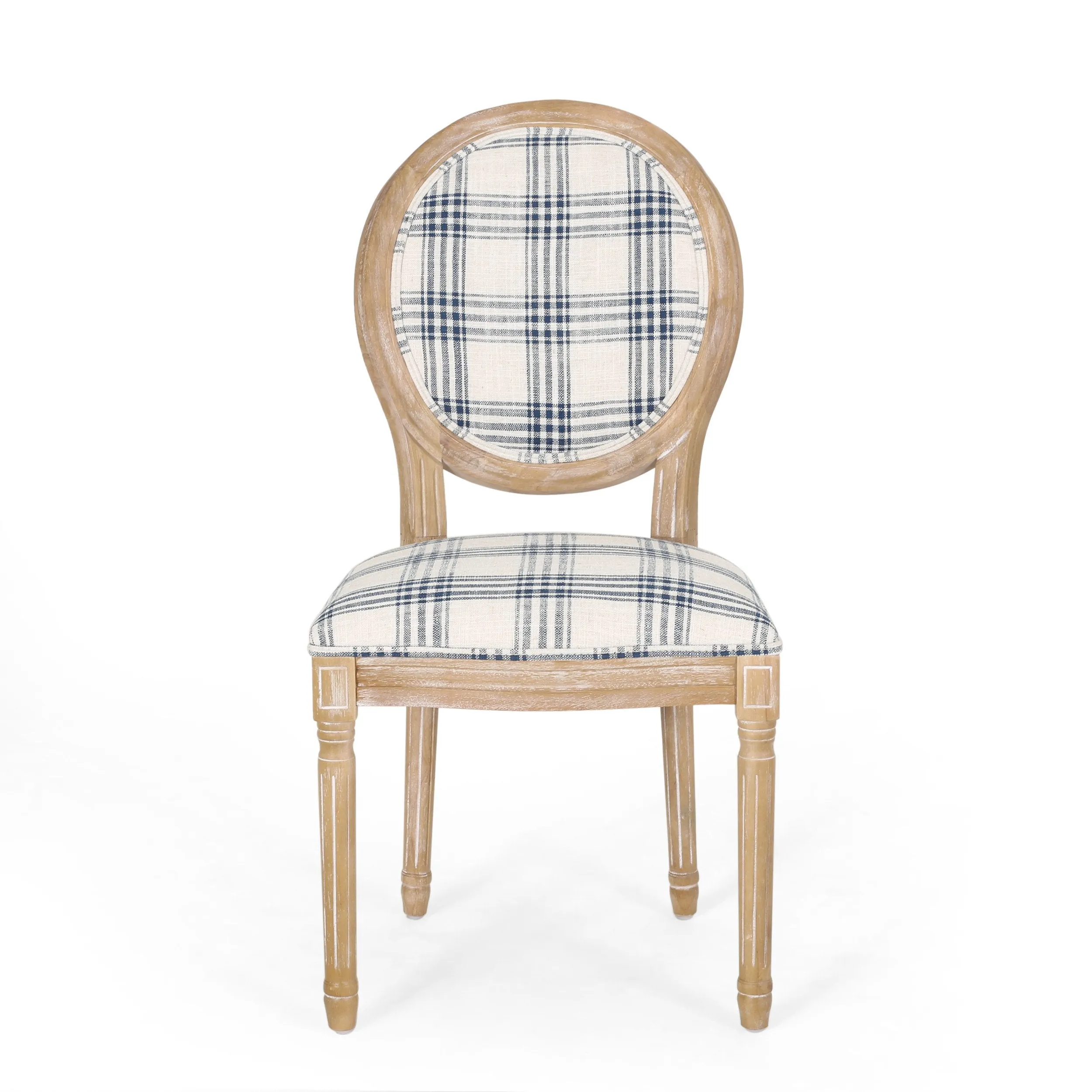 French Country Fabric Dining Chairs - NH419413