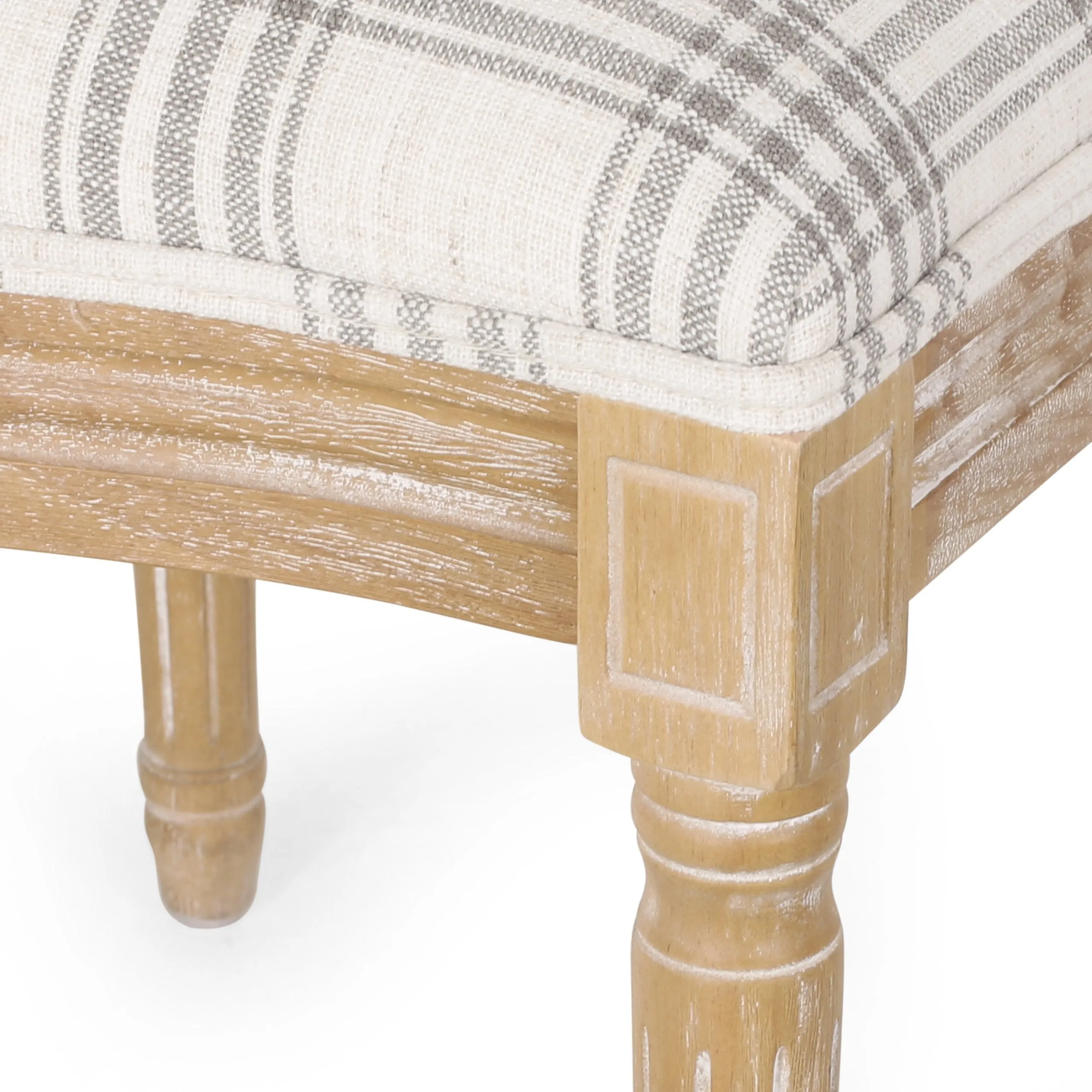 French Country Fabric Dining Chairs - NH419413
