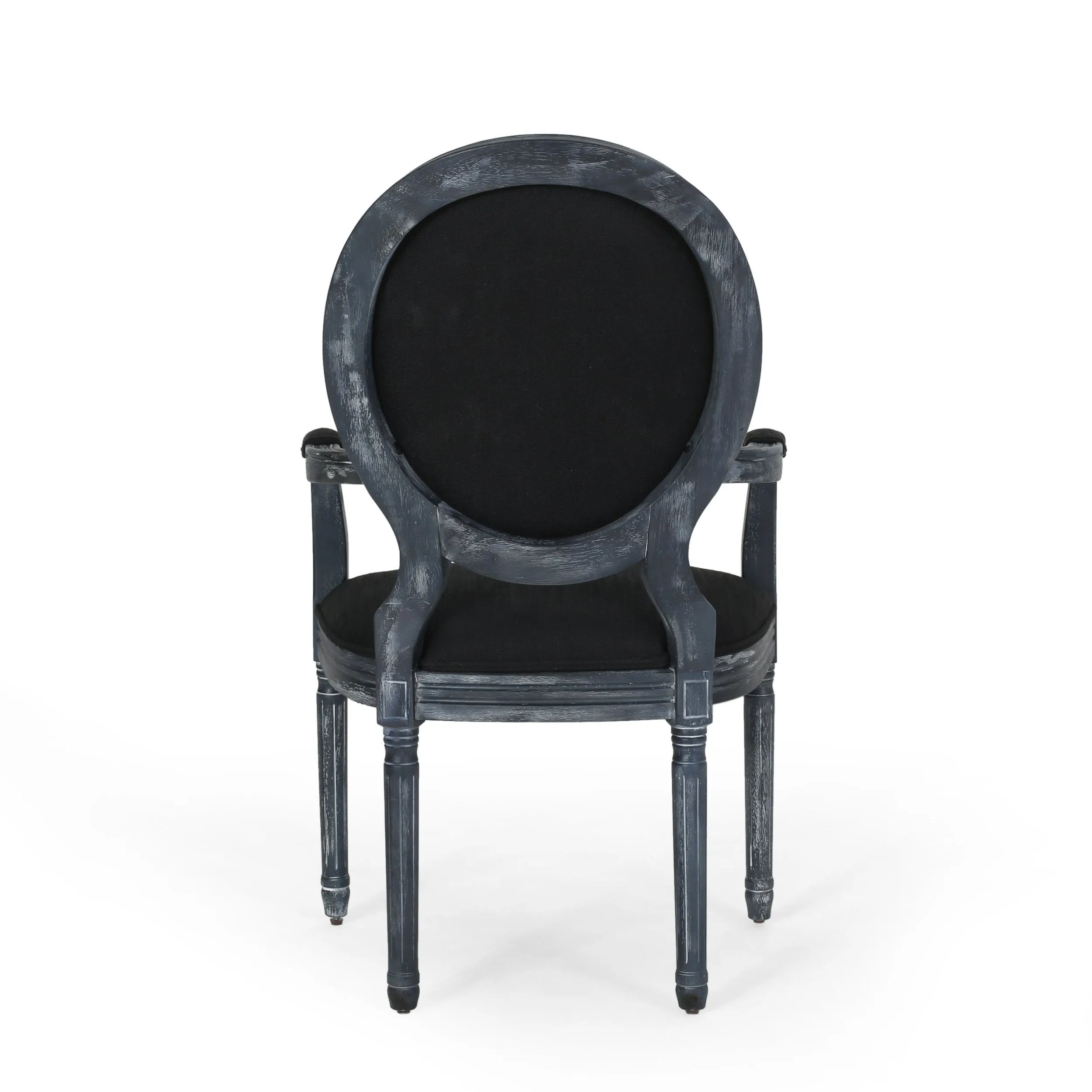 French Country Wood Upholstered Dining Chair - NH241513