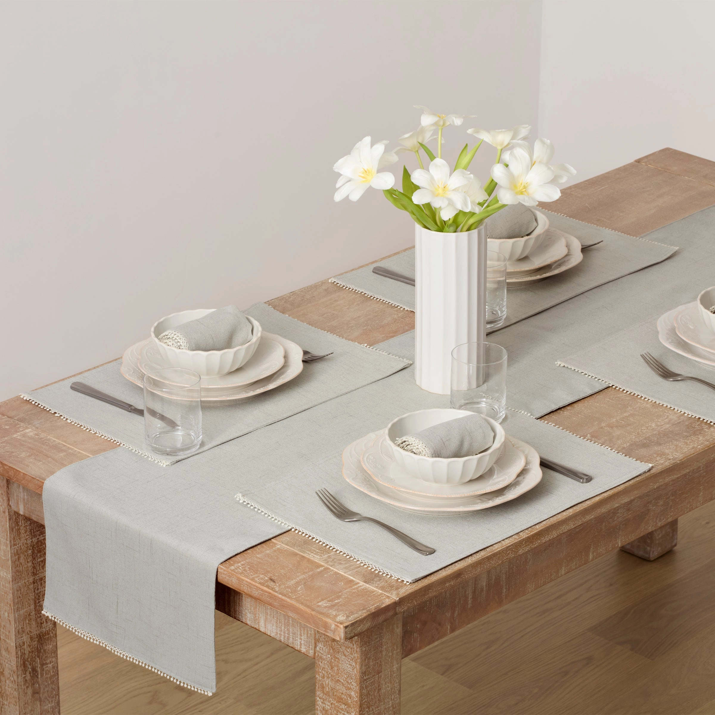 French Perle Dove Grey 13X19 Placemat