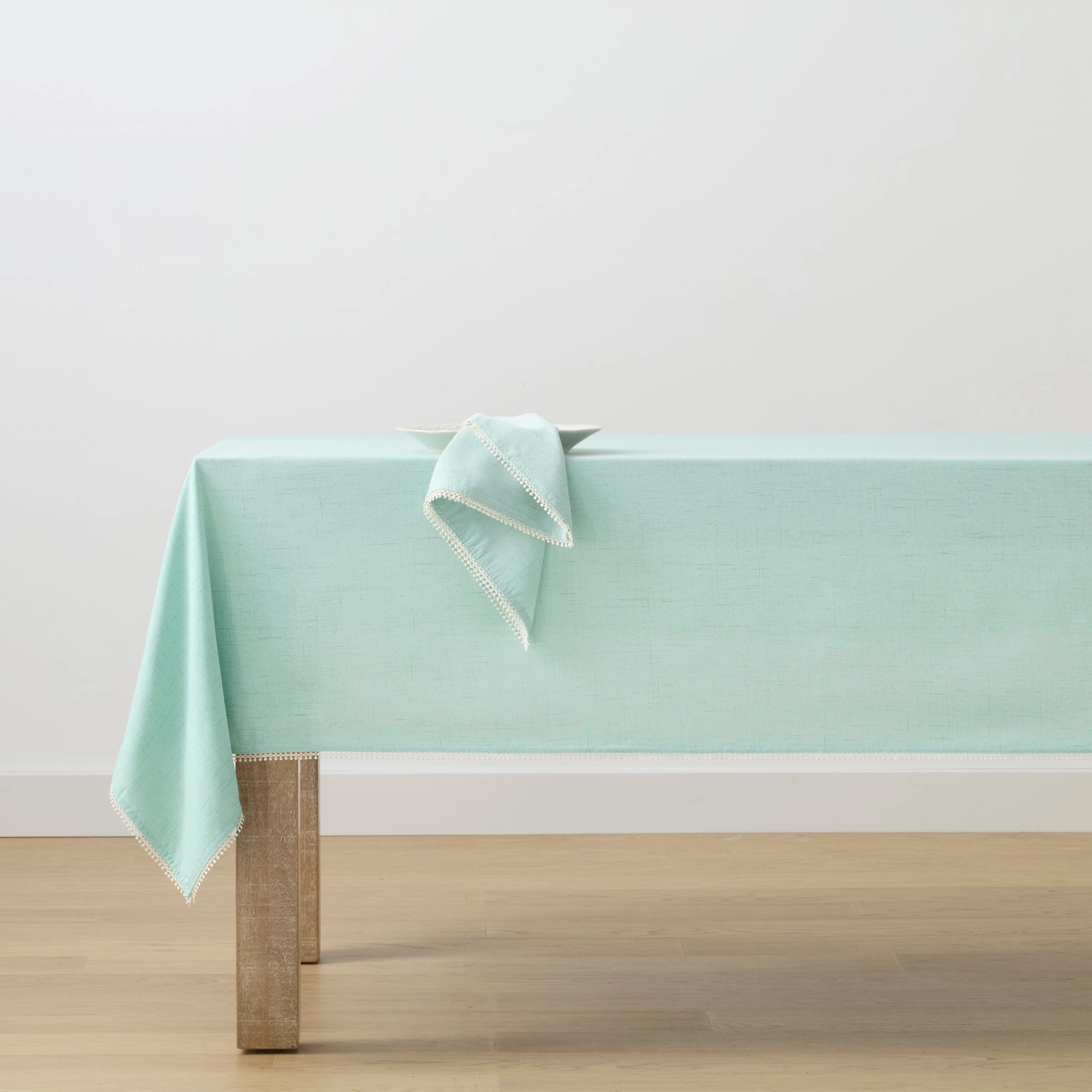 French Perle Ice Blue Tablecloth