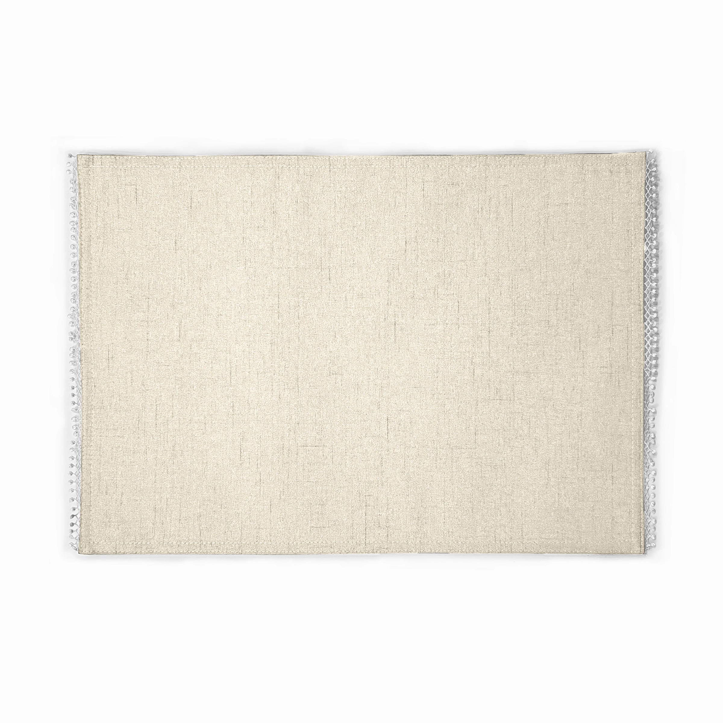 French Perle Natural 13X18 Placemats - Set Of 4