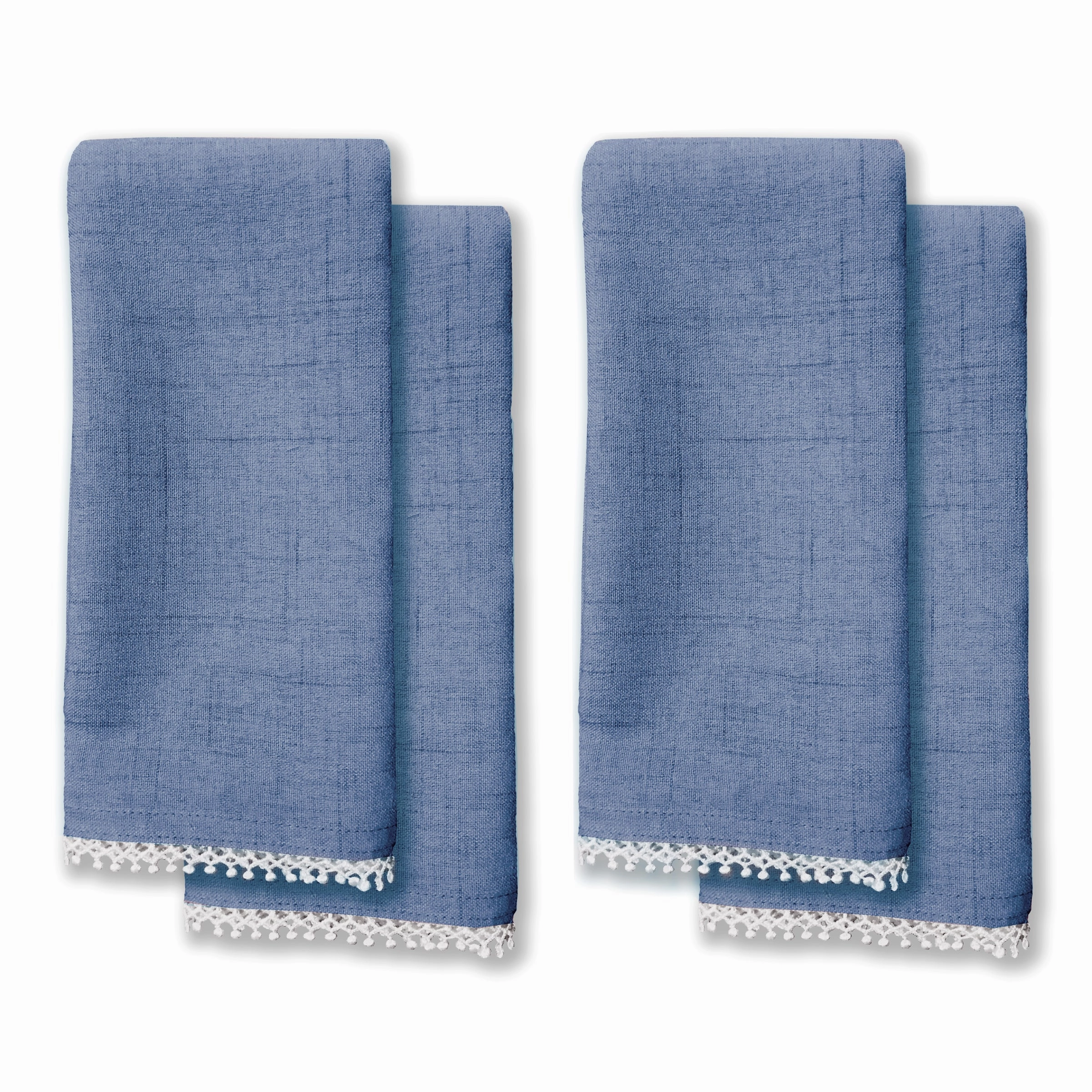 French Perle Periwinkle 19X19 Napkins - Set Of 4