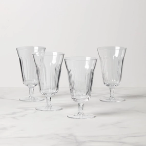 French Perle Tall Stem Glasses - Set Of 4