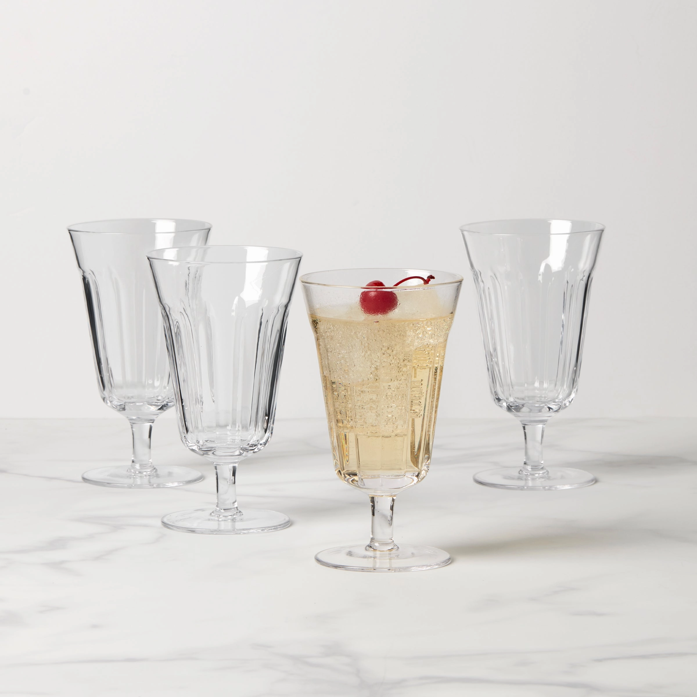 French Perle Tall Stem Glasses - Set Of 4