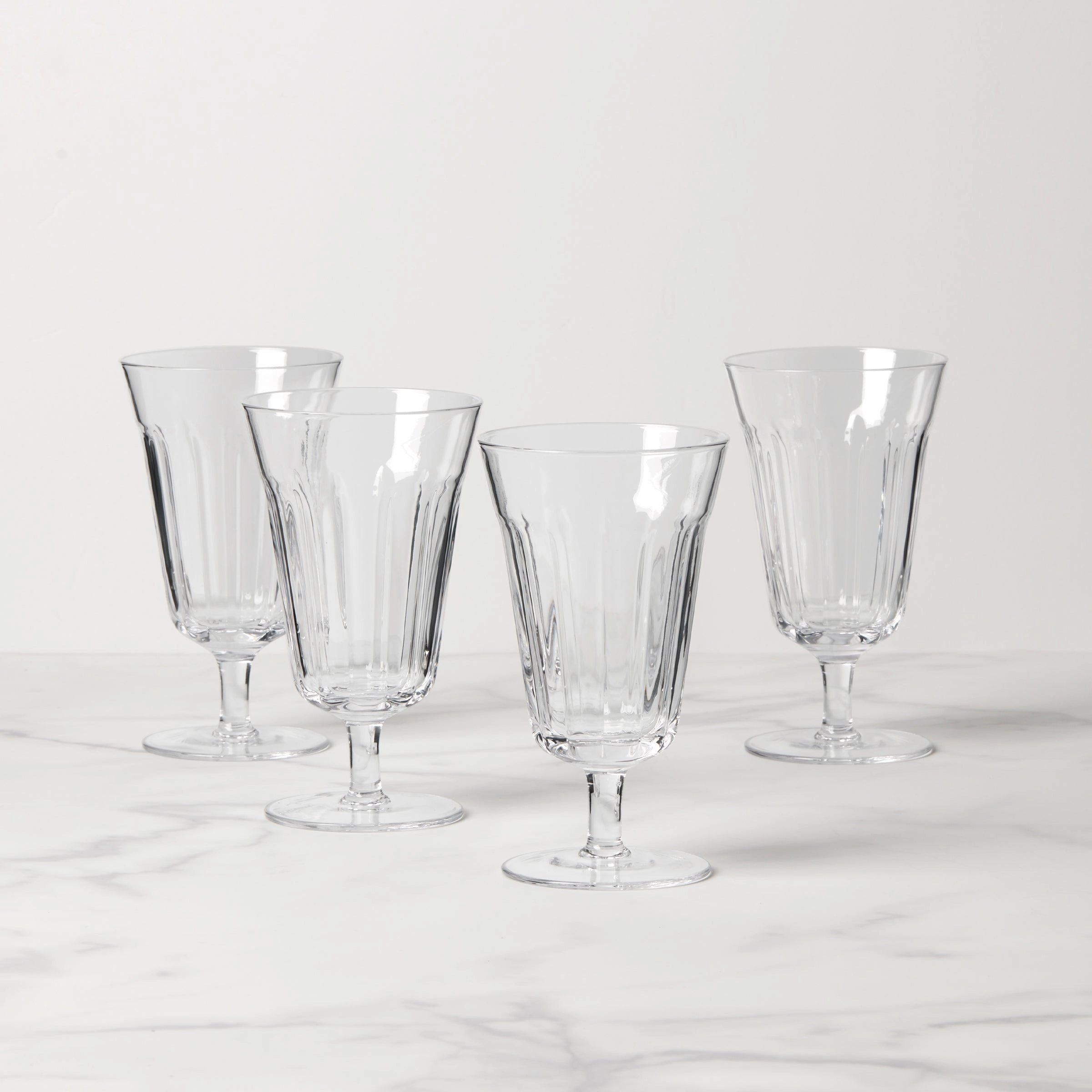 French Perle Tall Stem Glasses - Set Of 4