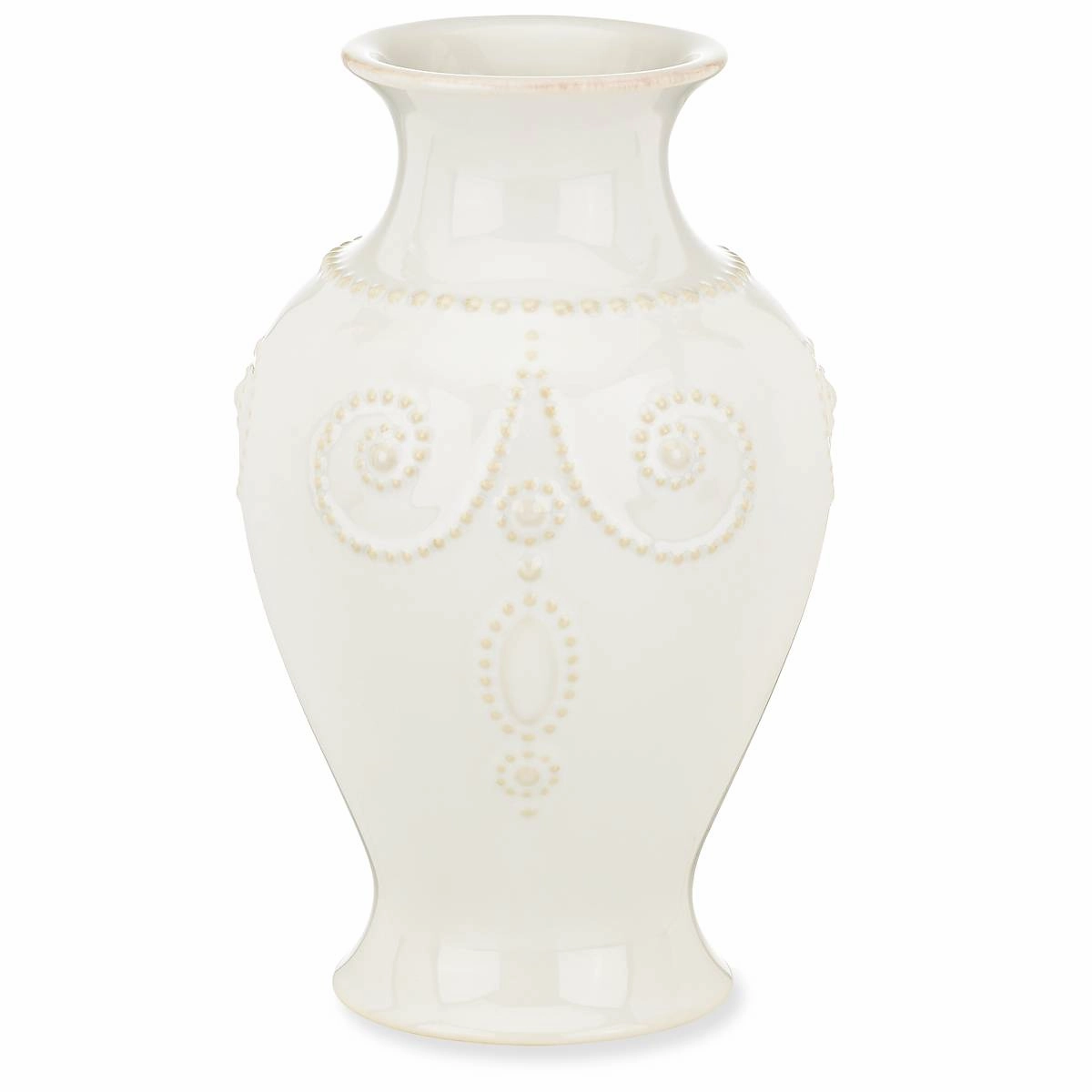 French Perle White Bouquet Vase