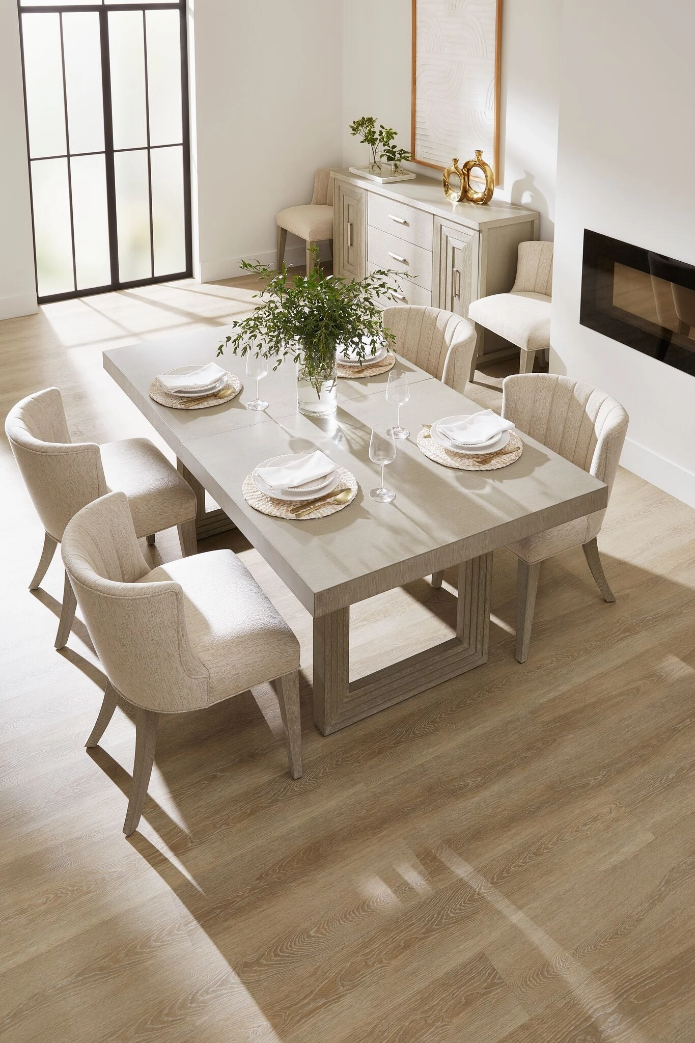Fresh Perspective Cascade 5-Piece Extendable Dining Set - Dovetail Grey