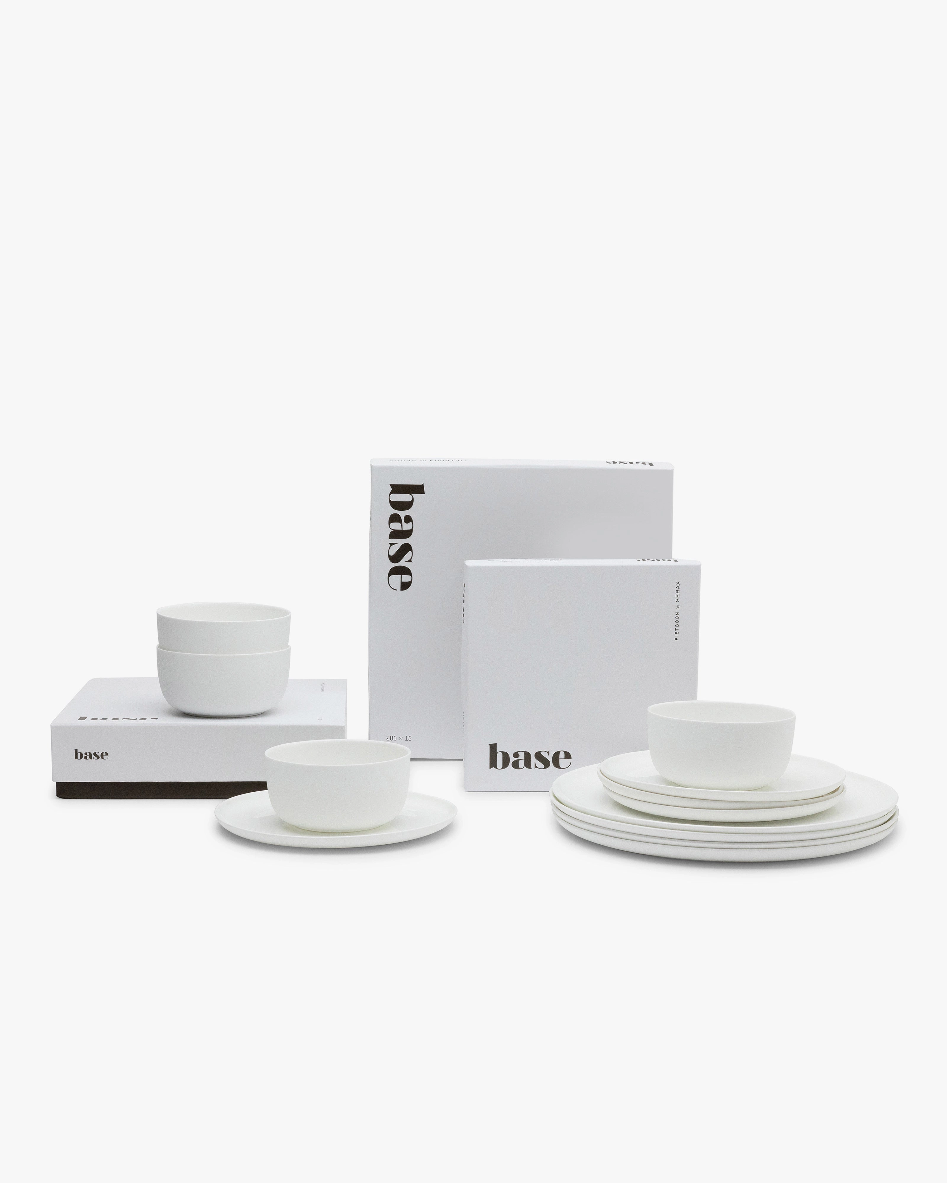 Full set 12 pieces white Base