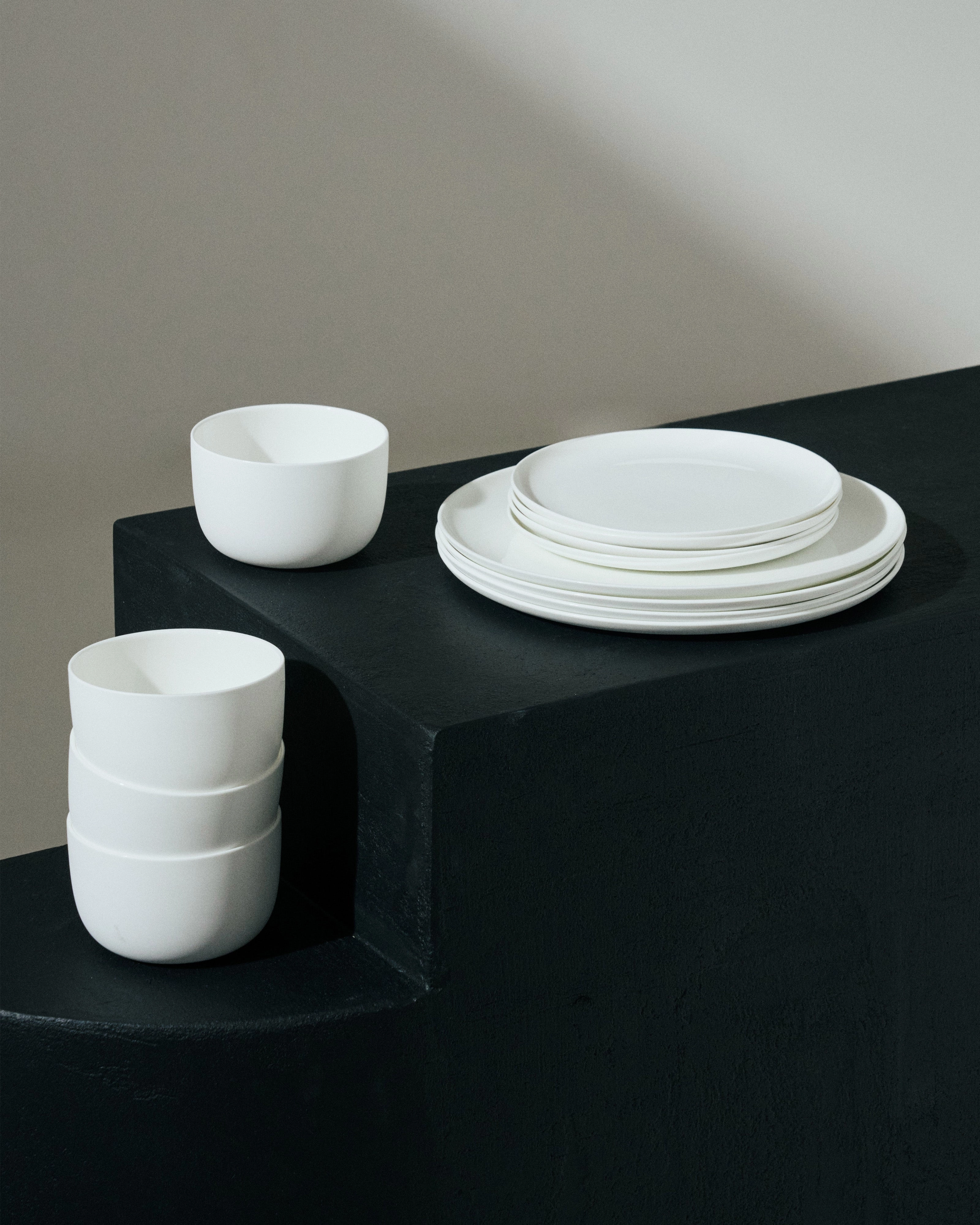 Full set 12 pieces white Base