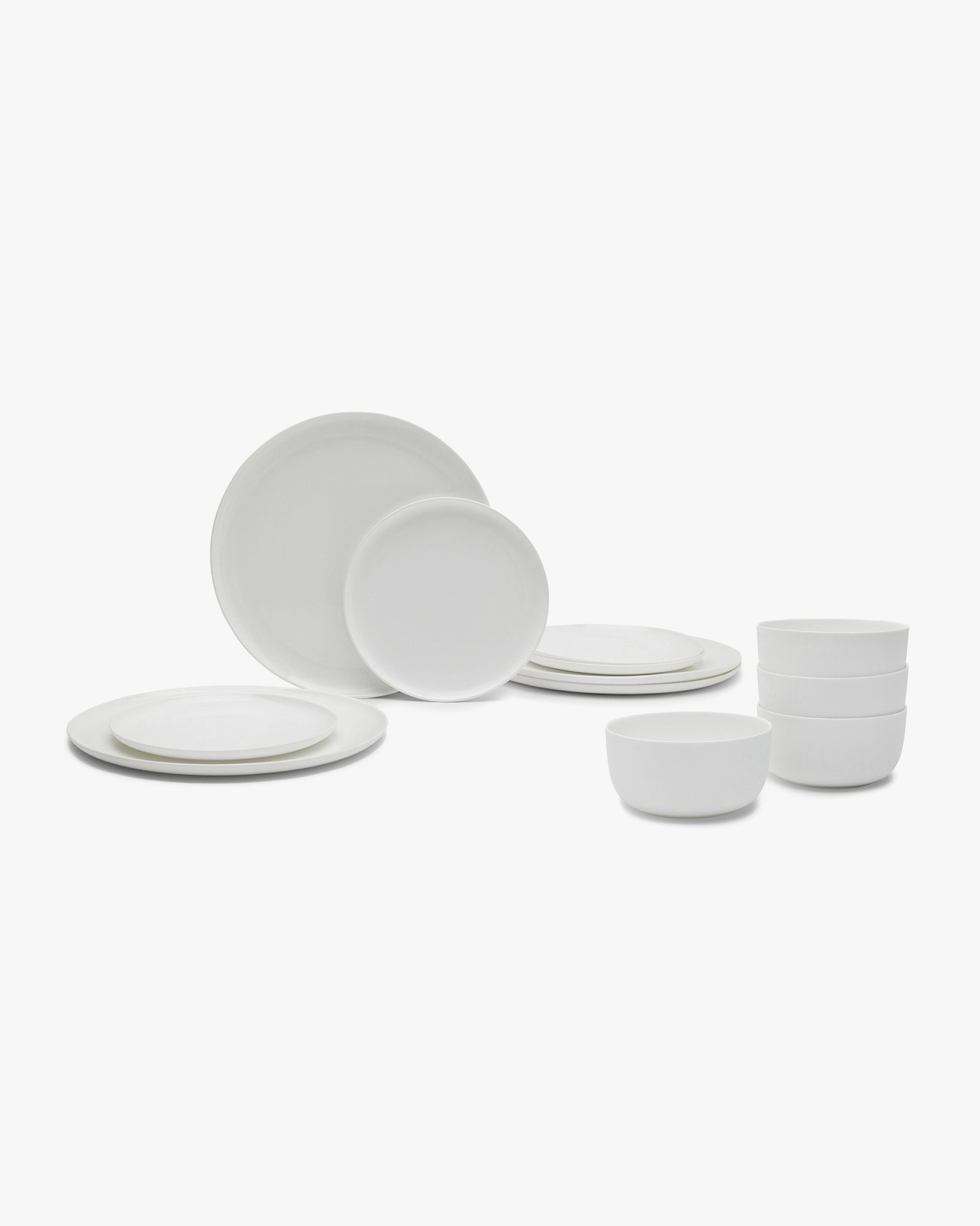 Full set 12 pieces white Base