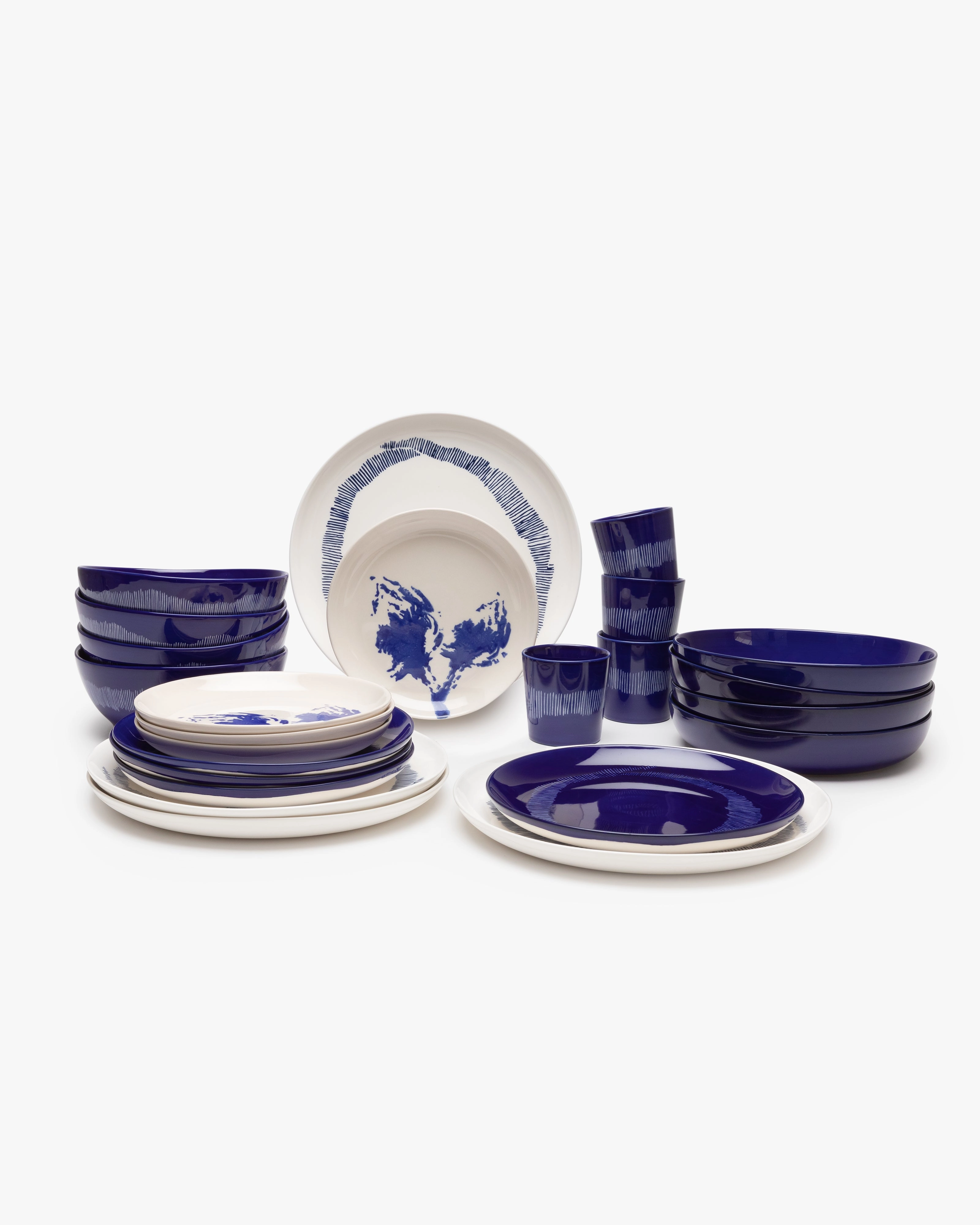 Full Set 24 pieces blue Feast