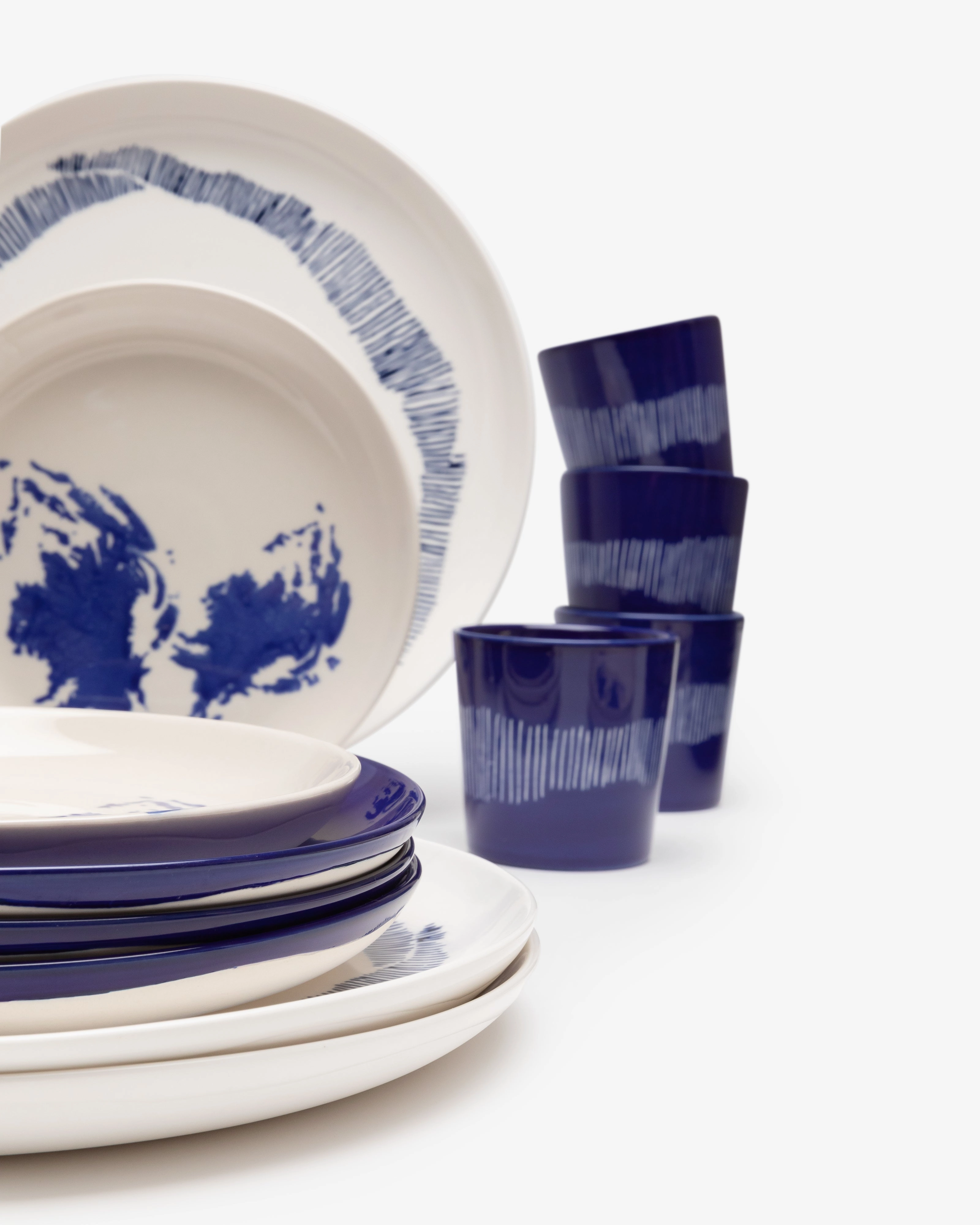Full Set 24 pieces blue Feast
