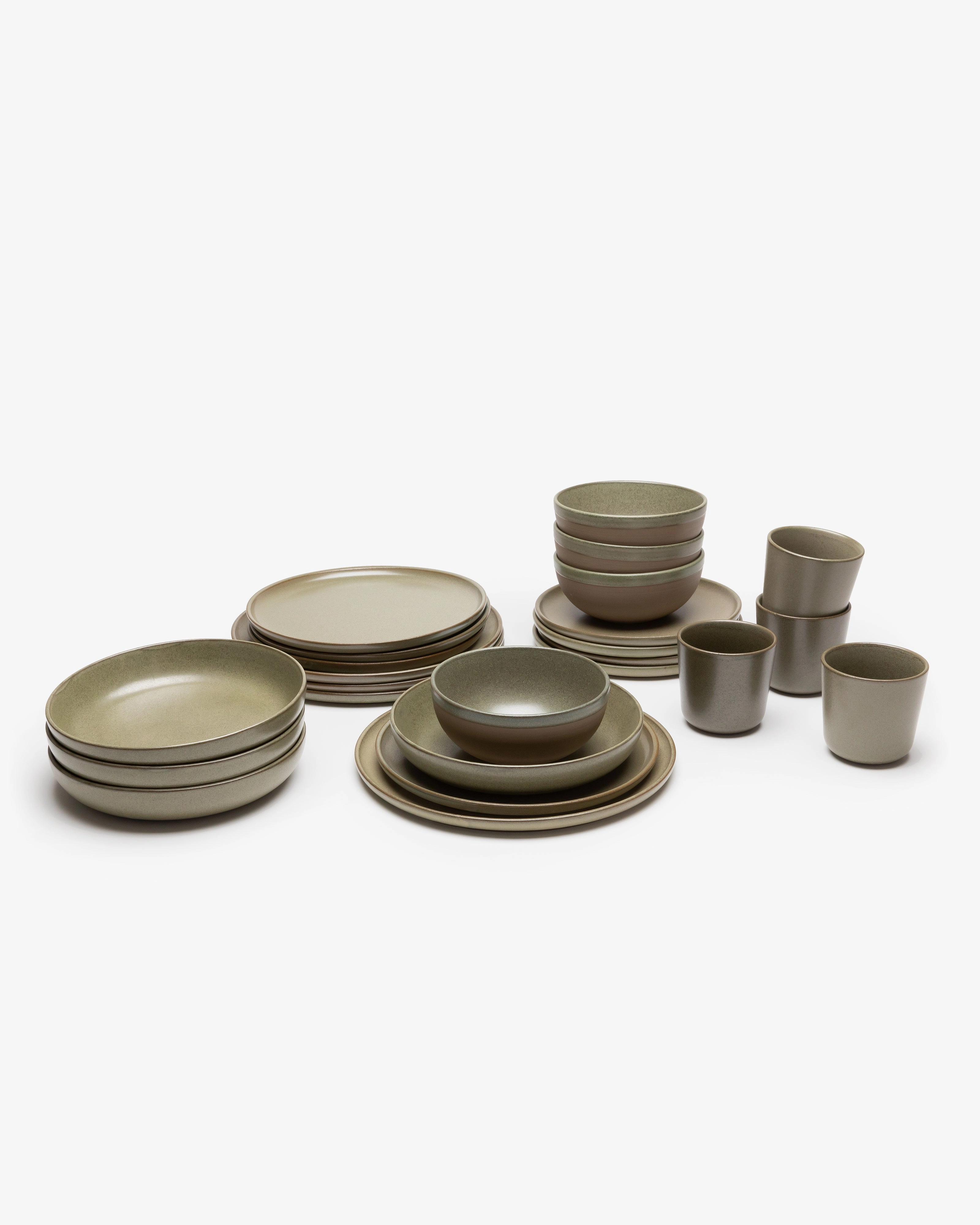 Full Set 24 pieces camogreen Surface
