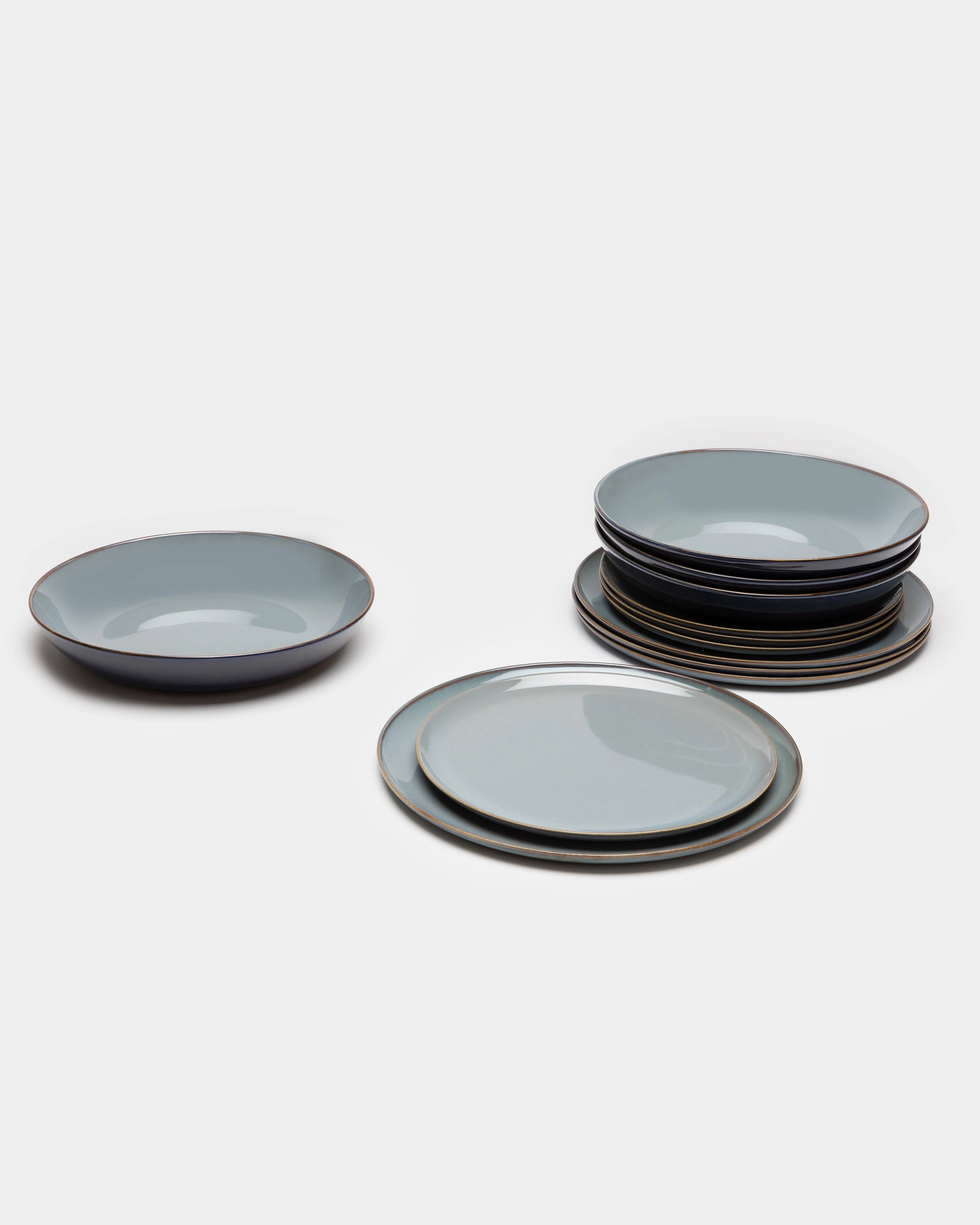 Full Set 24 pieces smoky blue Terres de rves