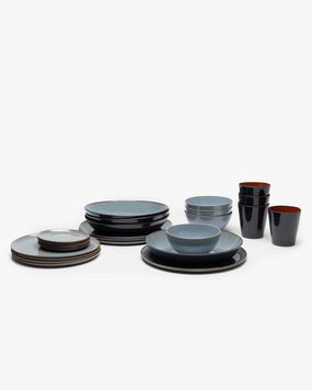 Full Set 24 pieces smoky blue Terres de rves
