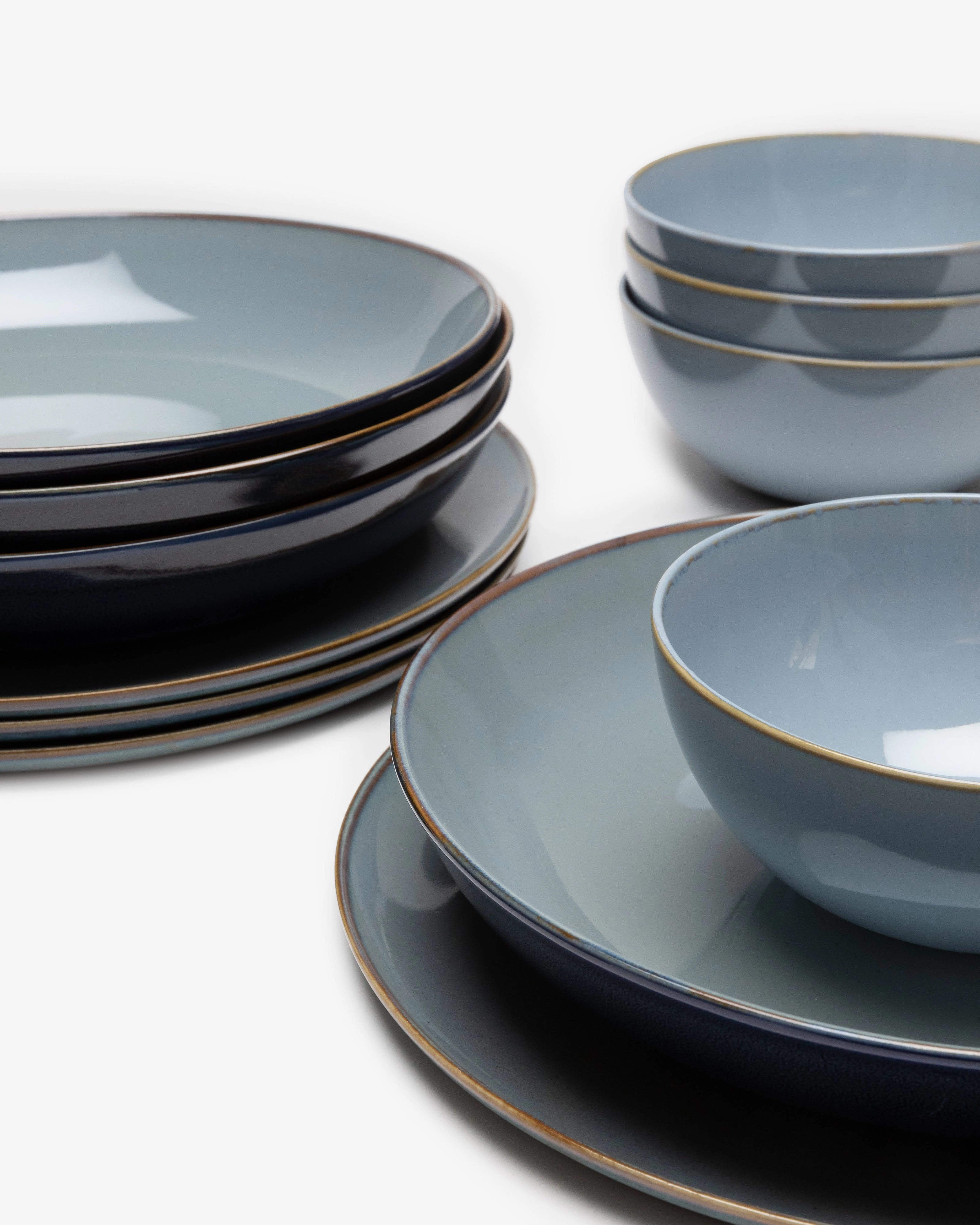 Full Set 24 pieces smoky blue Terres de rves
