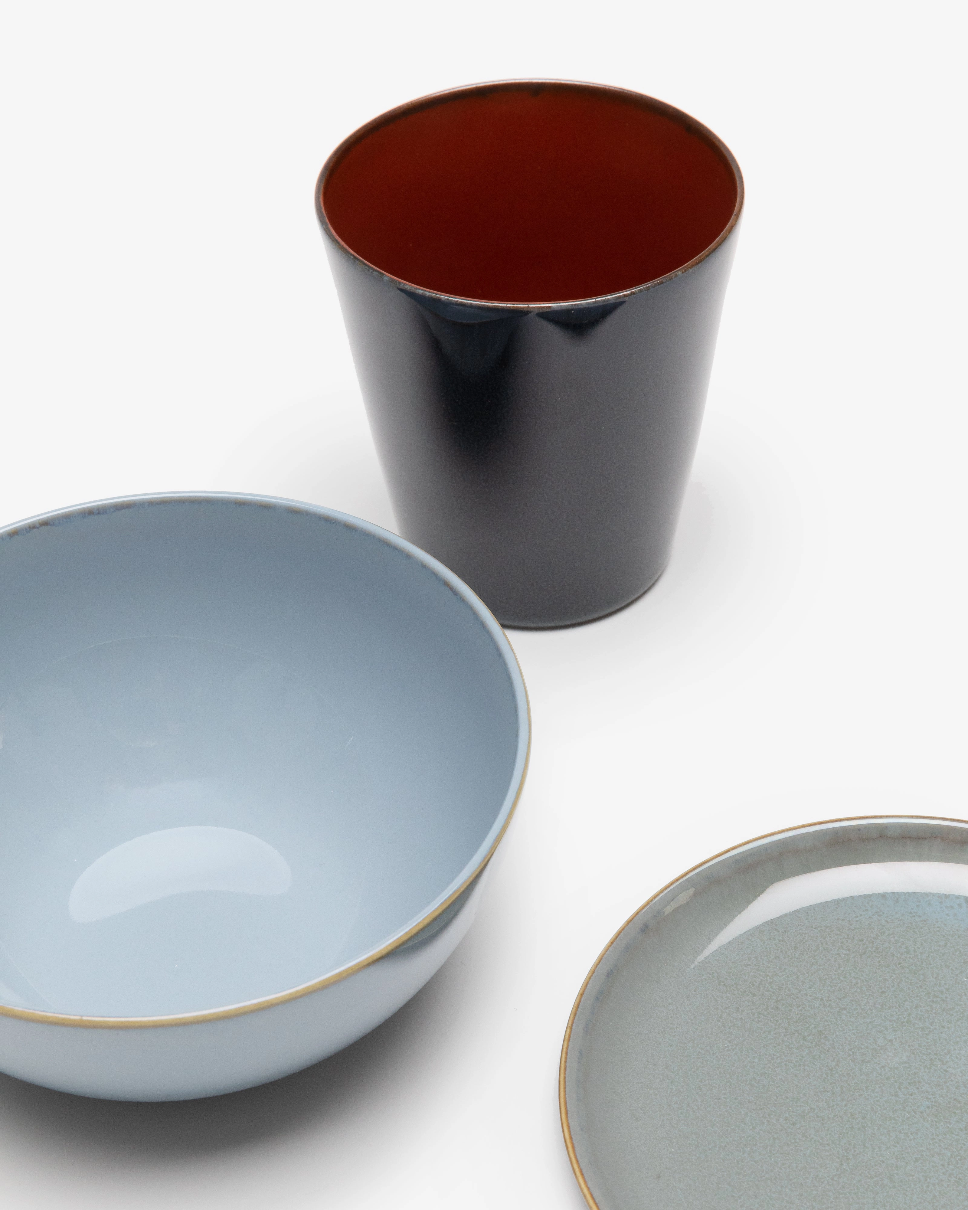 Full Set 24 pieces smoky blue Terres de rves