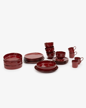 Full Set 24 pieces Venetian red La Mre