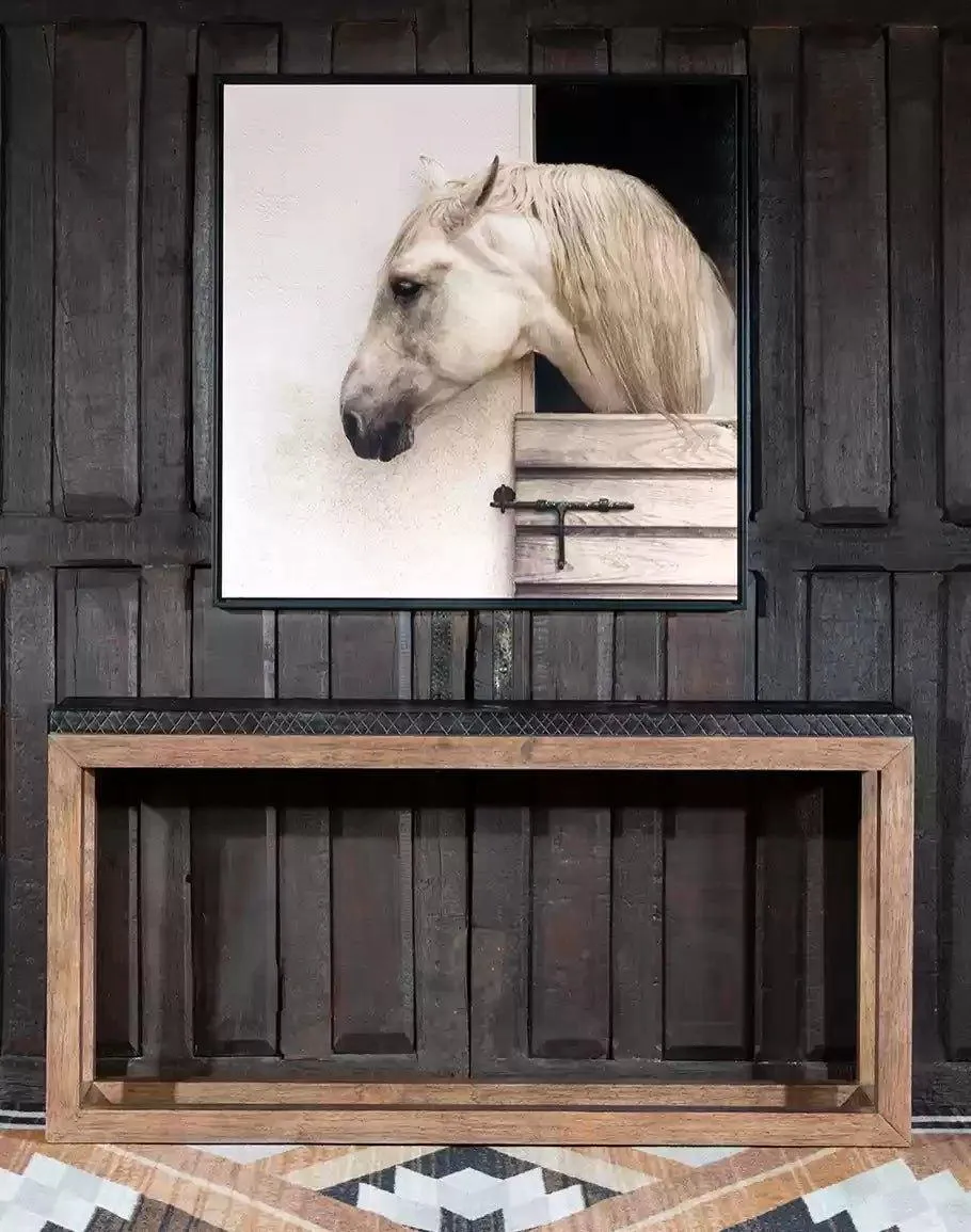Furrowed Bark & Hickory Sofa Table