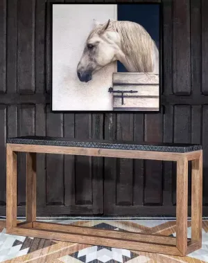Furrowed Bark & Hickory Sofa Table euro sham, pillow shams