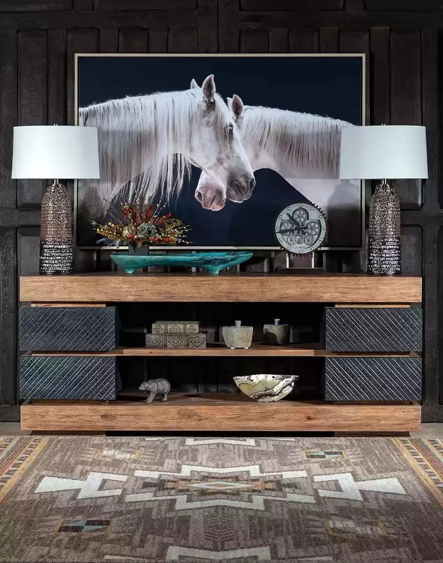 Furrowed Bark & Hickory TV Console