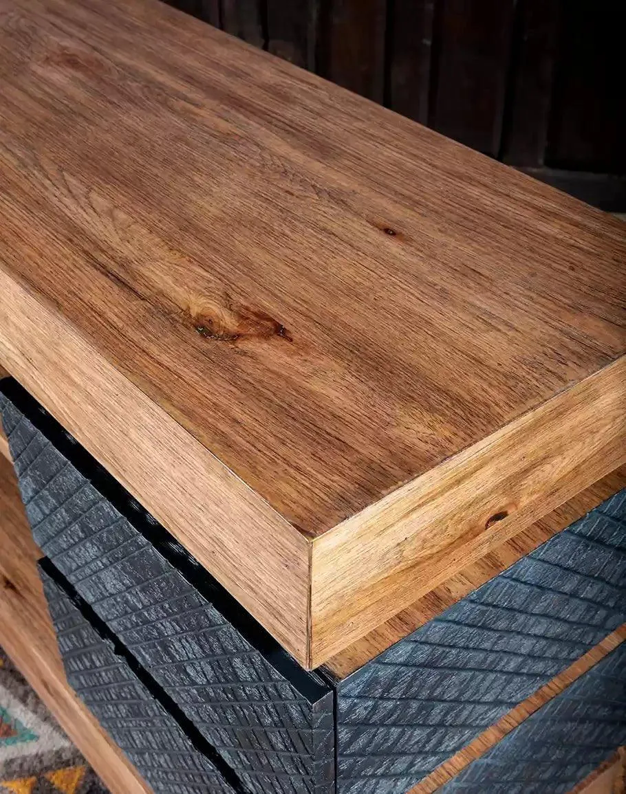 Furrowed Bark & Hickory TV Console