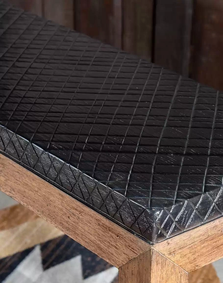 Furrowed Bark & Hickory Sofa Table