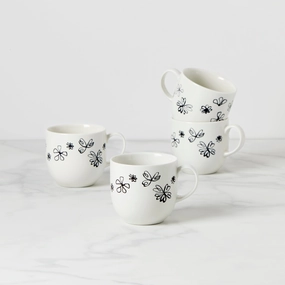 Garden Doodle Mugs - Set of 4