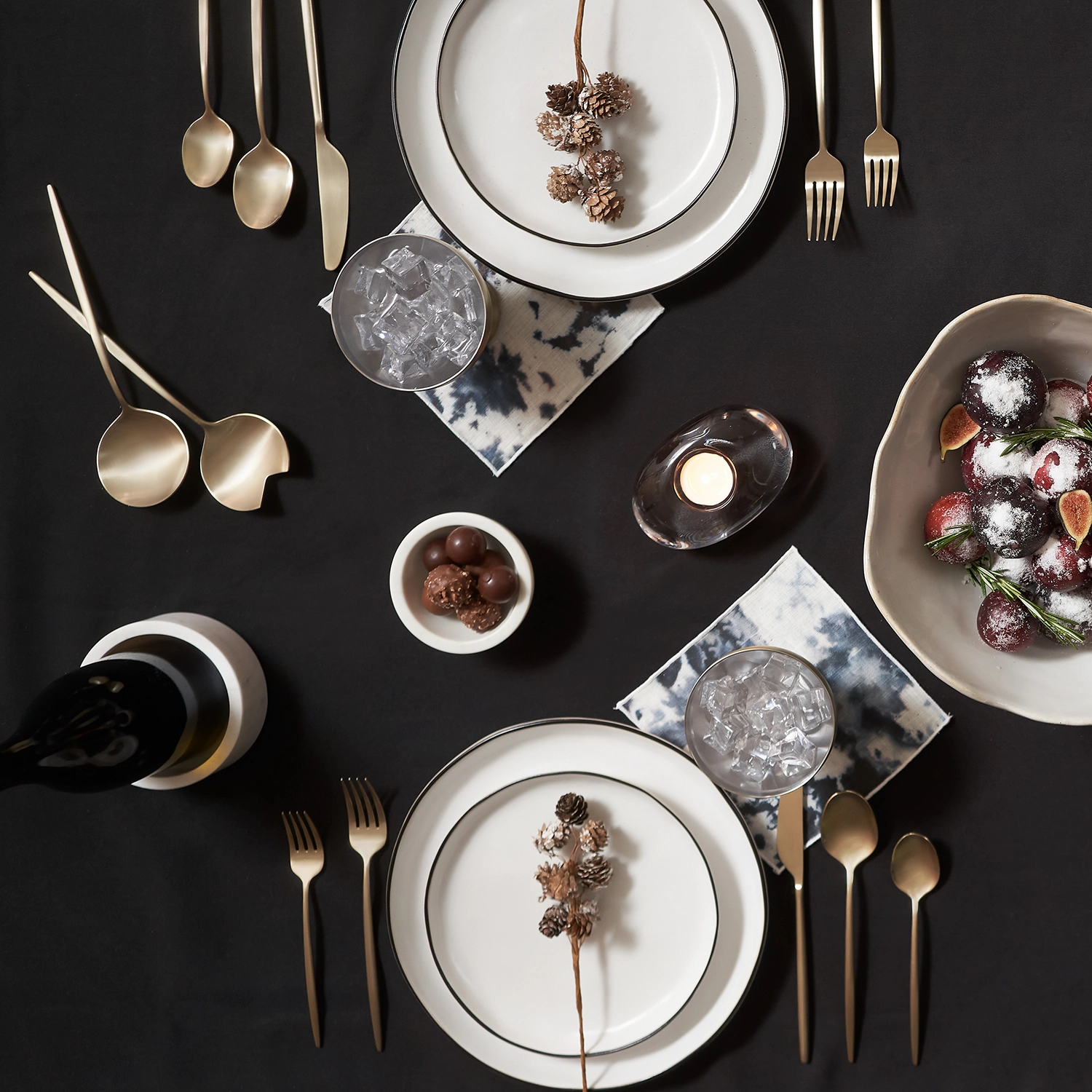 Gaze Champagne Satin 20 Piece Flatware Set