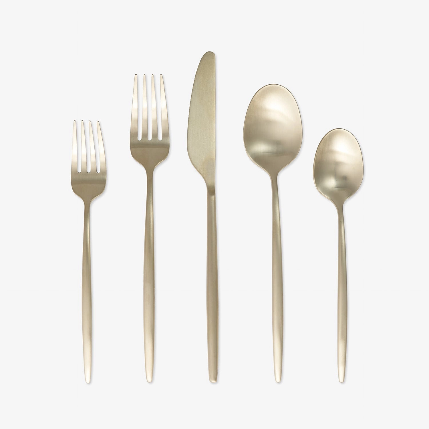 Gaze Champagne Satin 20 Piece Flatware Set