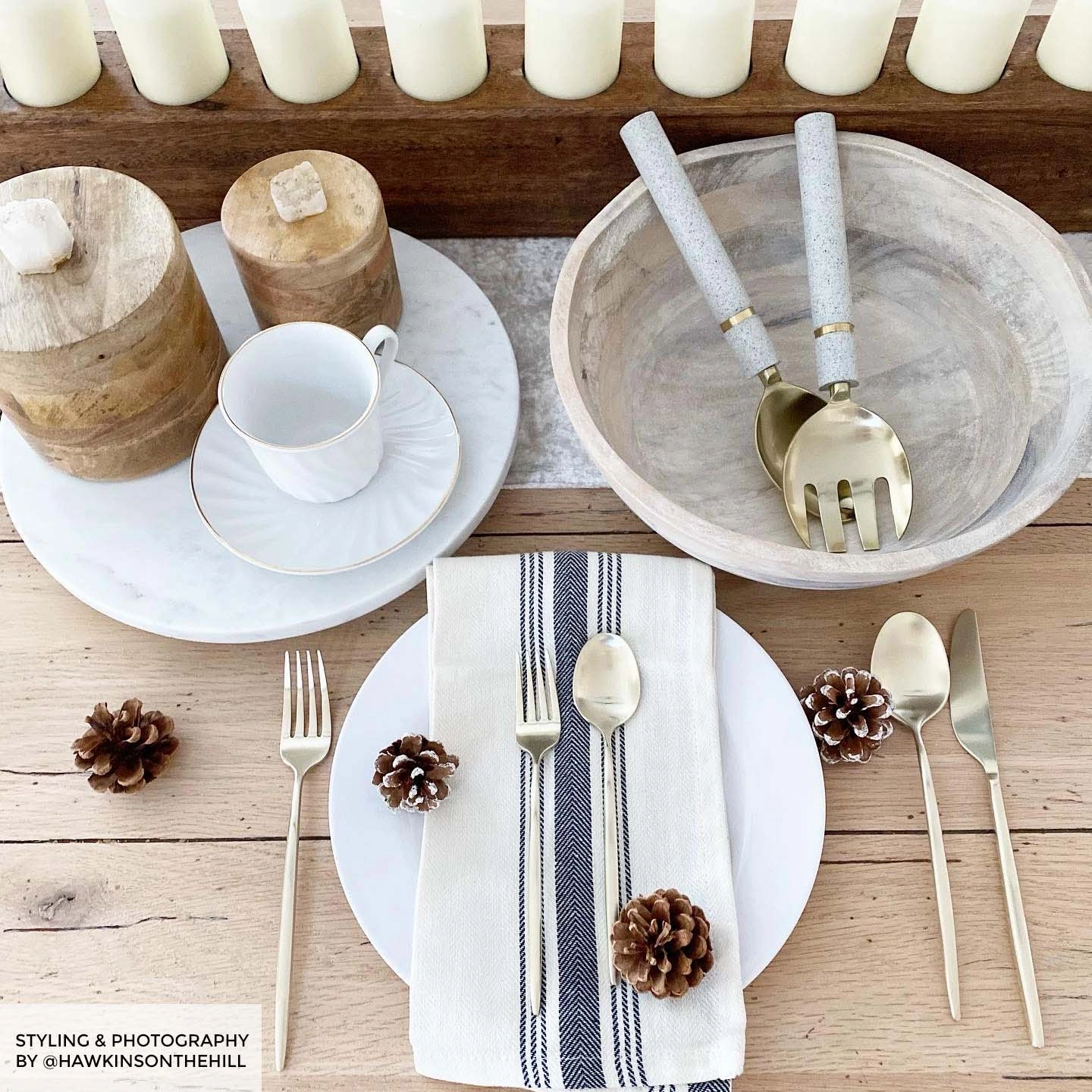 Gaze Champagne Satin 20 Piece Flatware Set