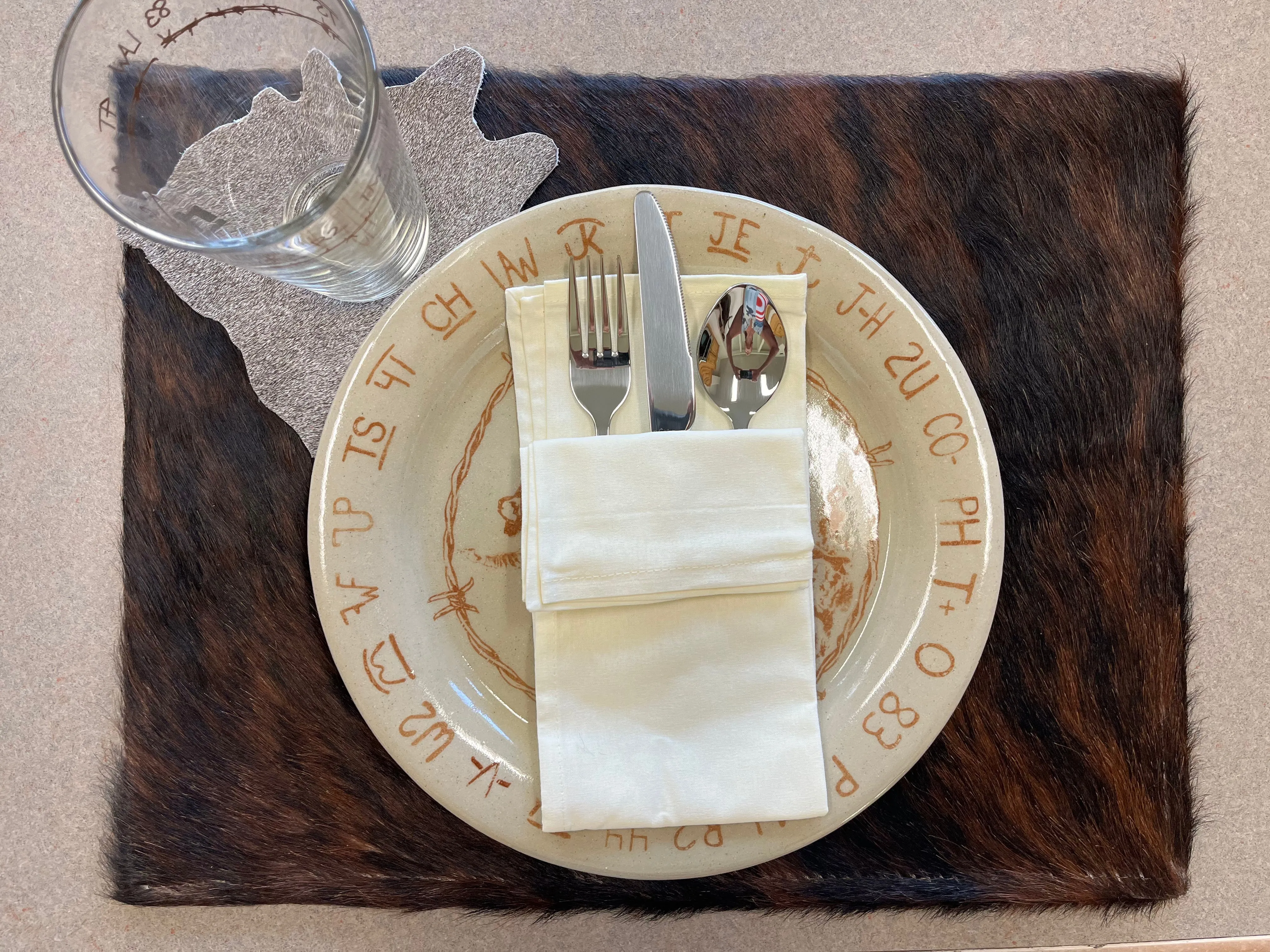 Genuine Cowhide Placemats