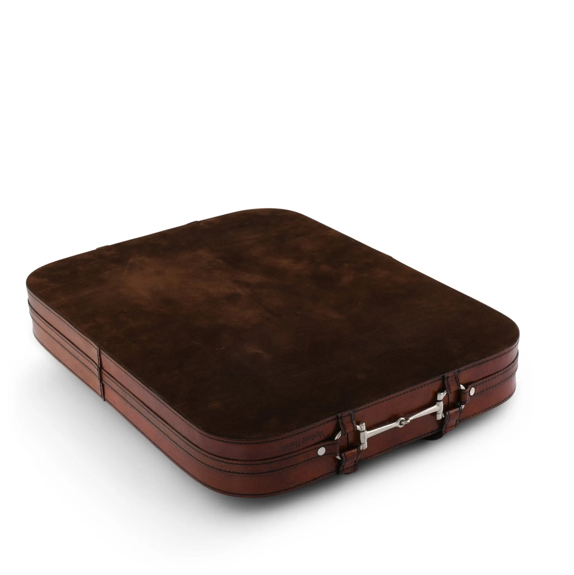Genuine Leather Snaffle Bit Serving Tray  Perfect for Entertaining