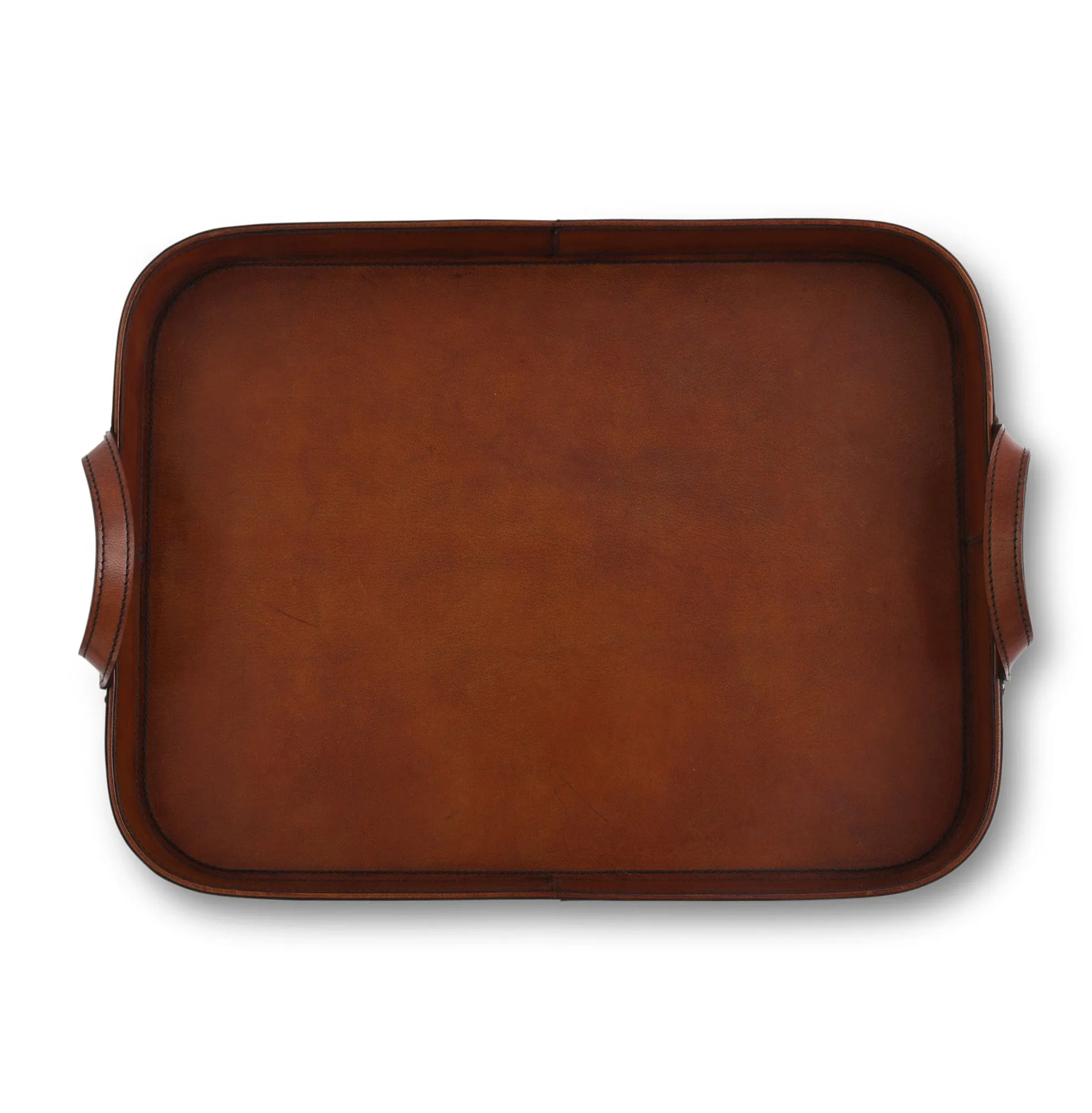 Genuine Leather Snaffle Bit Serving Tray  Perfect for Entertaining