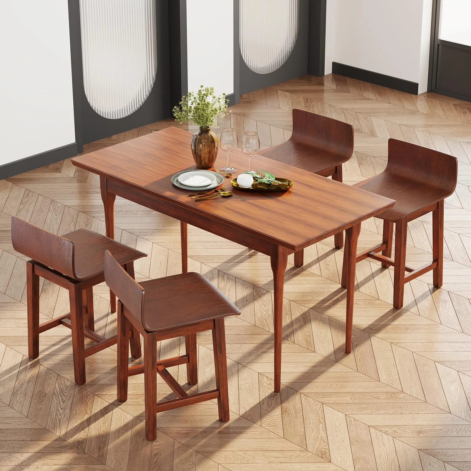 Giantex 19" Swivel Dining Chairs Set of 2/4