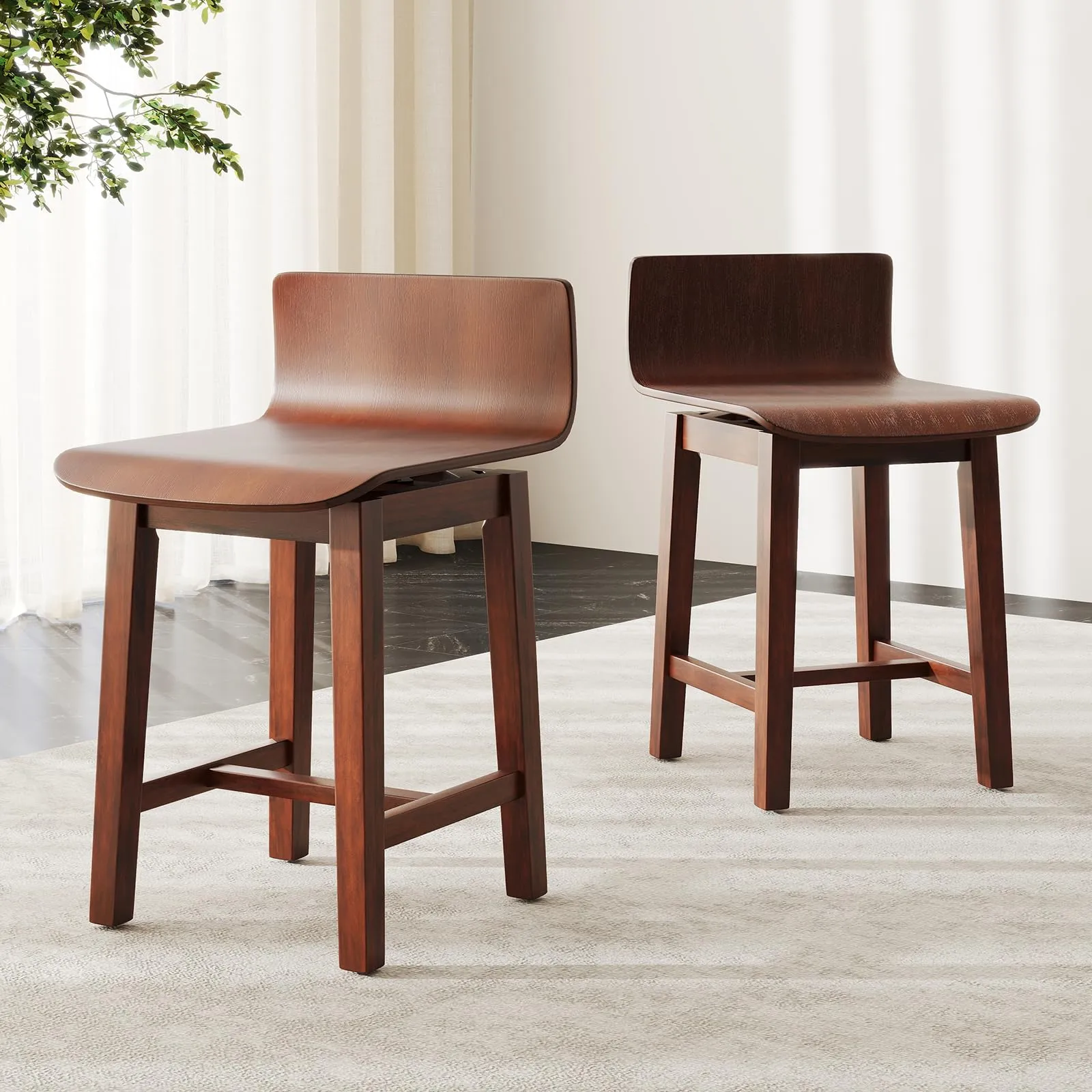 Giantex 19" Swivel Dining Chairs Set of 2/4