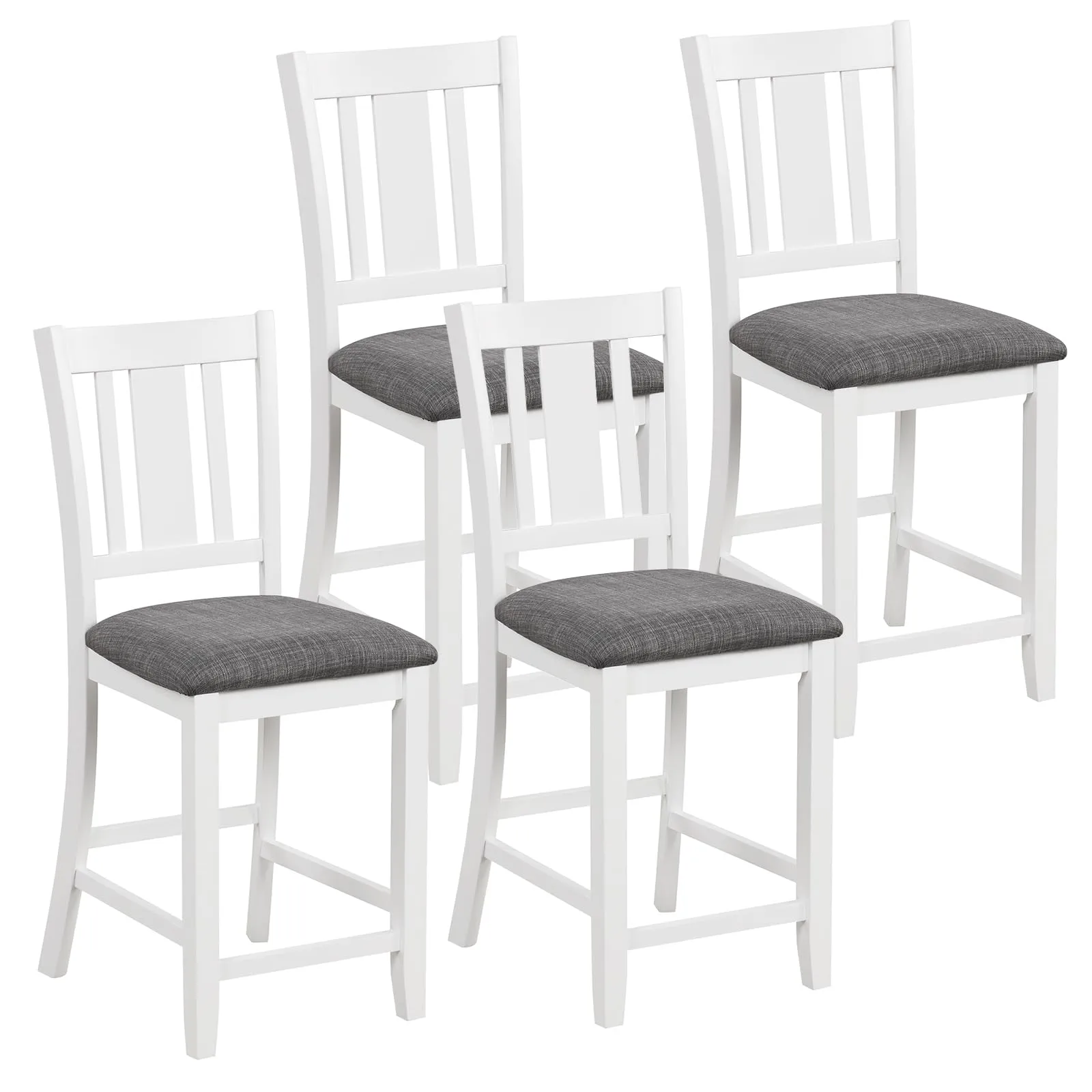 Giantex 24 Inch Modern Counter Height Stools with Footrest