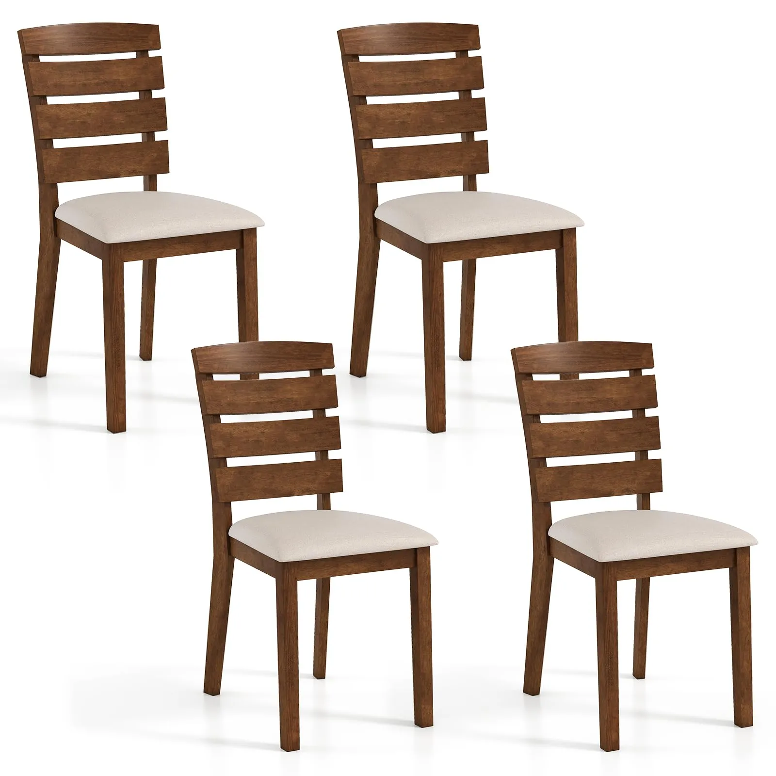 Giantex  2/4 Wooden Dining Chairs Set