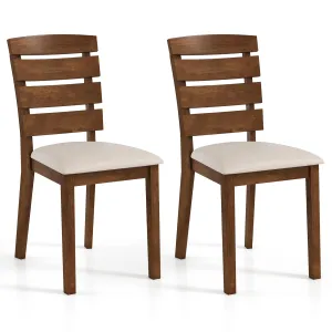 Giantex  2/4 Wooden Dining Chairs Set set of dining chairs, wooden chairs