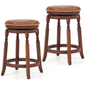 Giantex 24" /29.5" Swivel Bar Stools kitchen barstool, adjustable bar stool