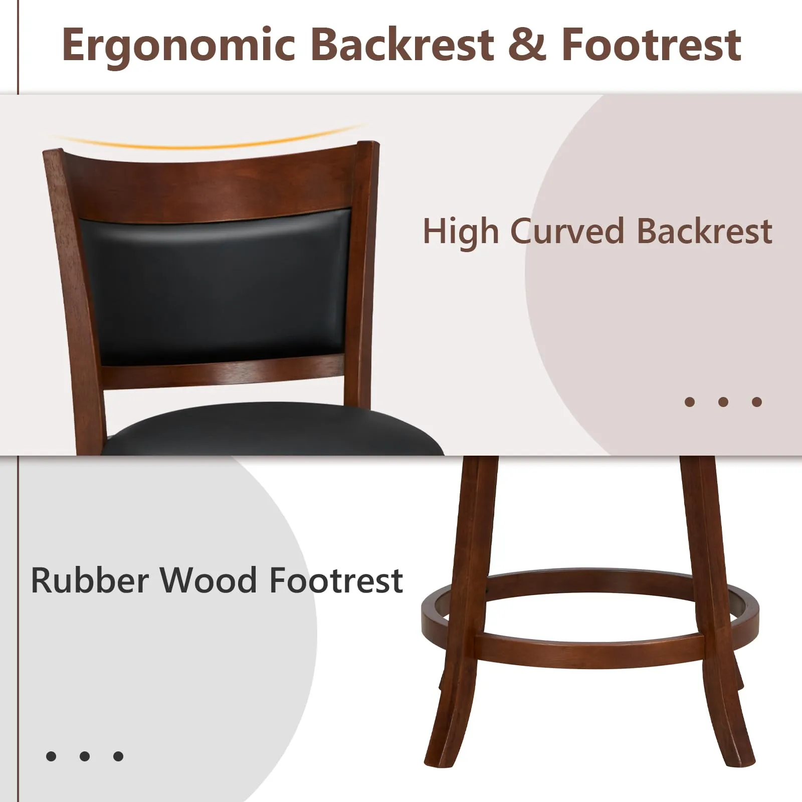 Giantex 25" Bar Stools Set of 4
