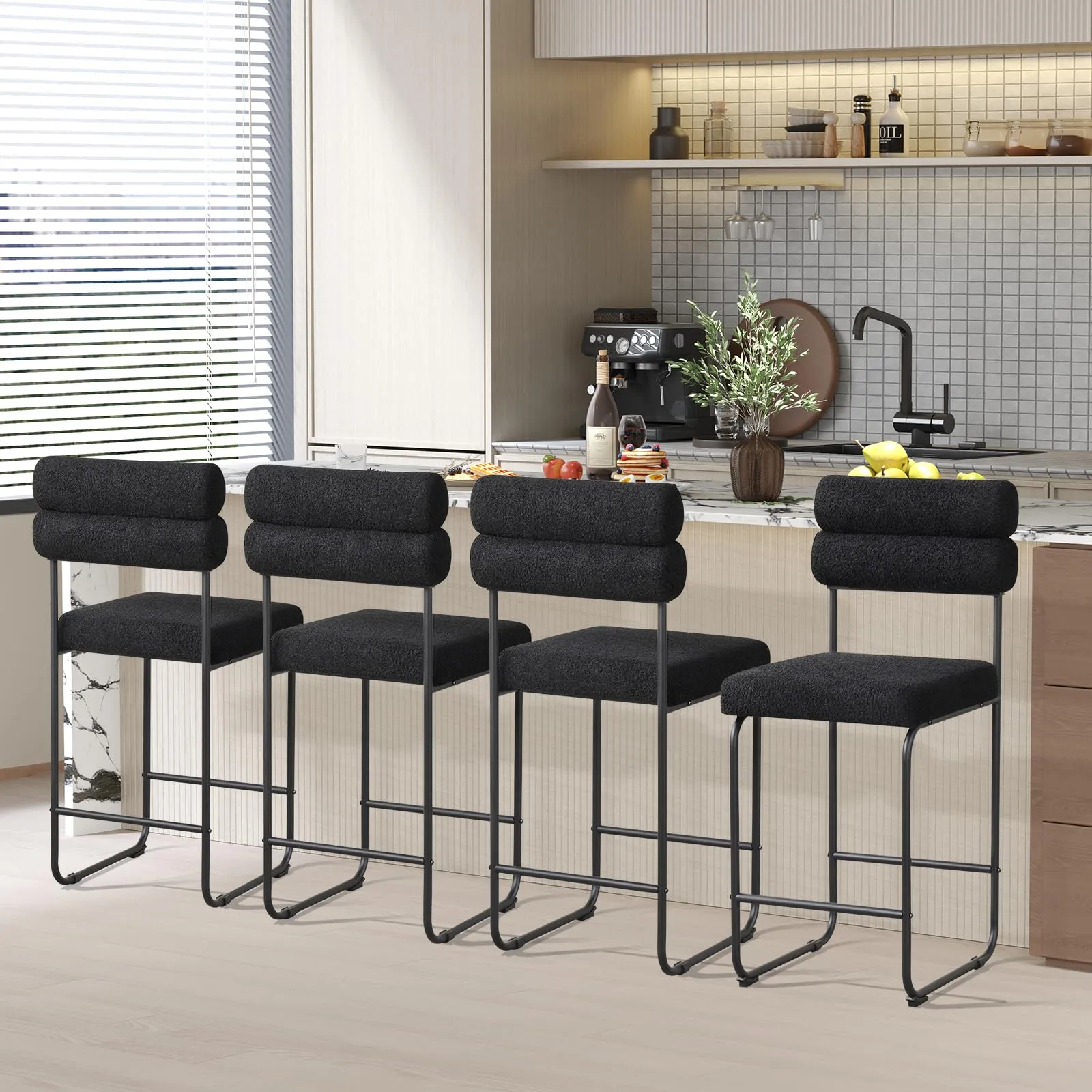 Giantex 26" Counter Height Bar Stools Set of 2/4