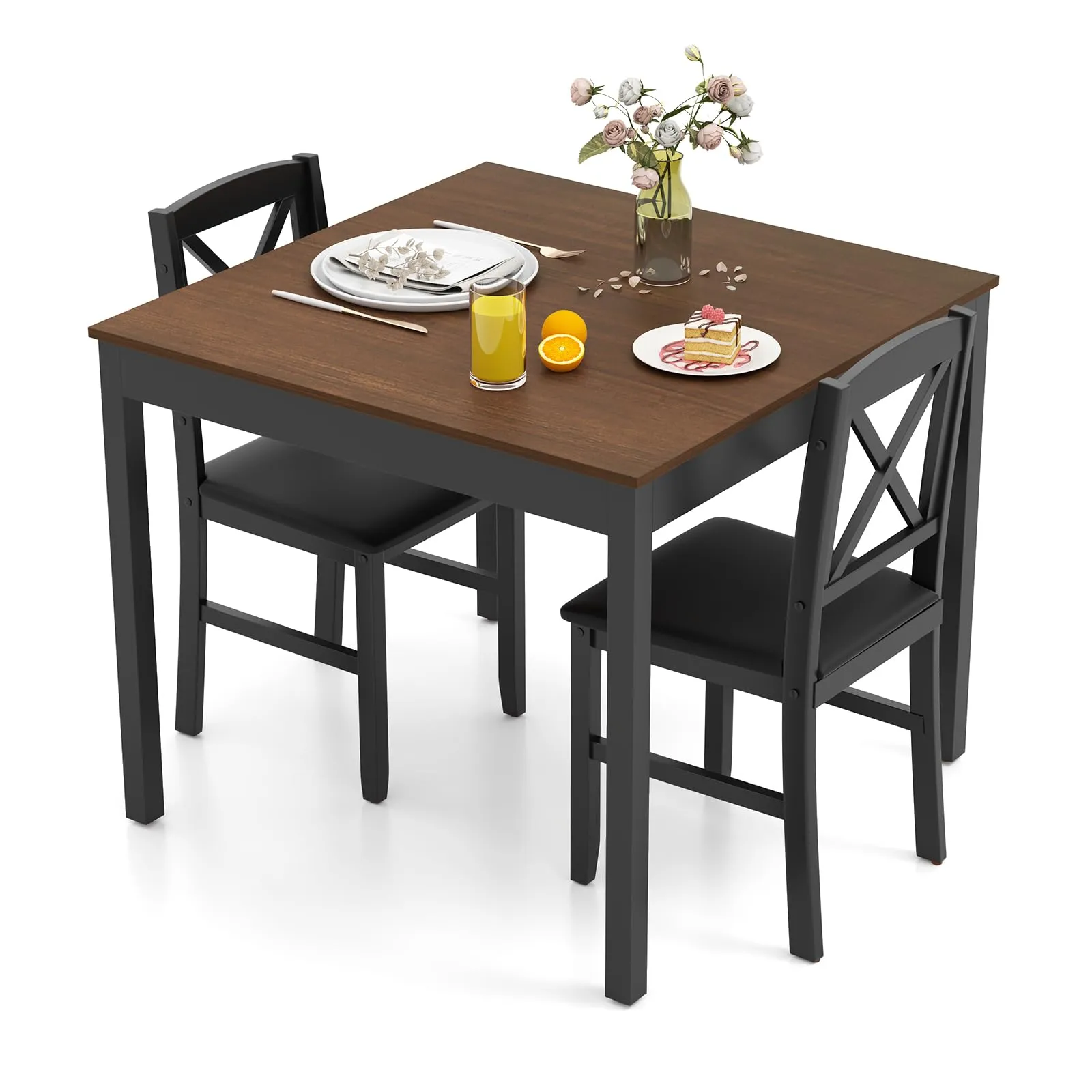 Giantex 3-Piece Dining Table Set for 2