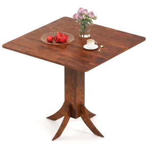 Giantex 33-Inch Square Dining Table for 2-4 People farmhouse dining table, extendable dining table