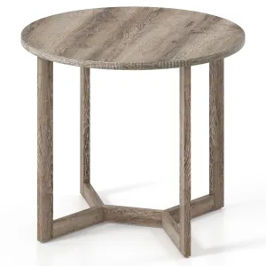 Giantex 36" Round Dining Table for 4 farmhouse dining table, extendable dining table