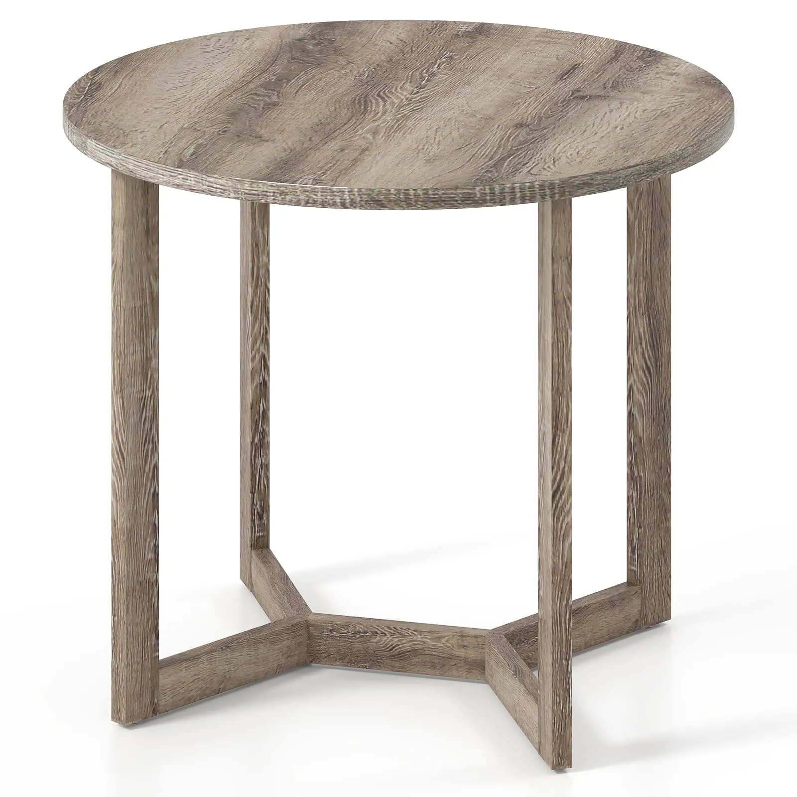 Giantex 36" Round Dining Table for 4 farmhouse dining table, extendable dining table