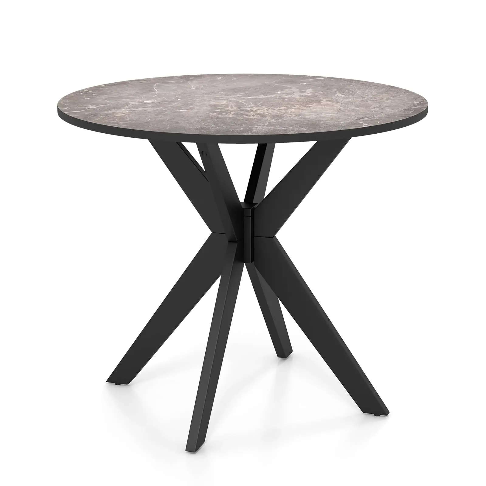 Giantex 36" Round Wood Dining Table farmhouse dining table, extendable dining table